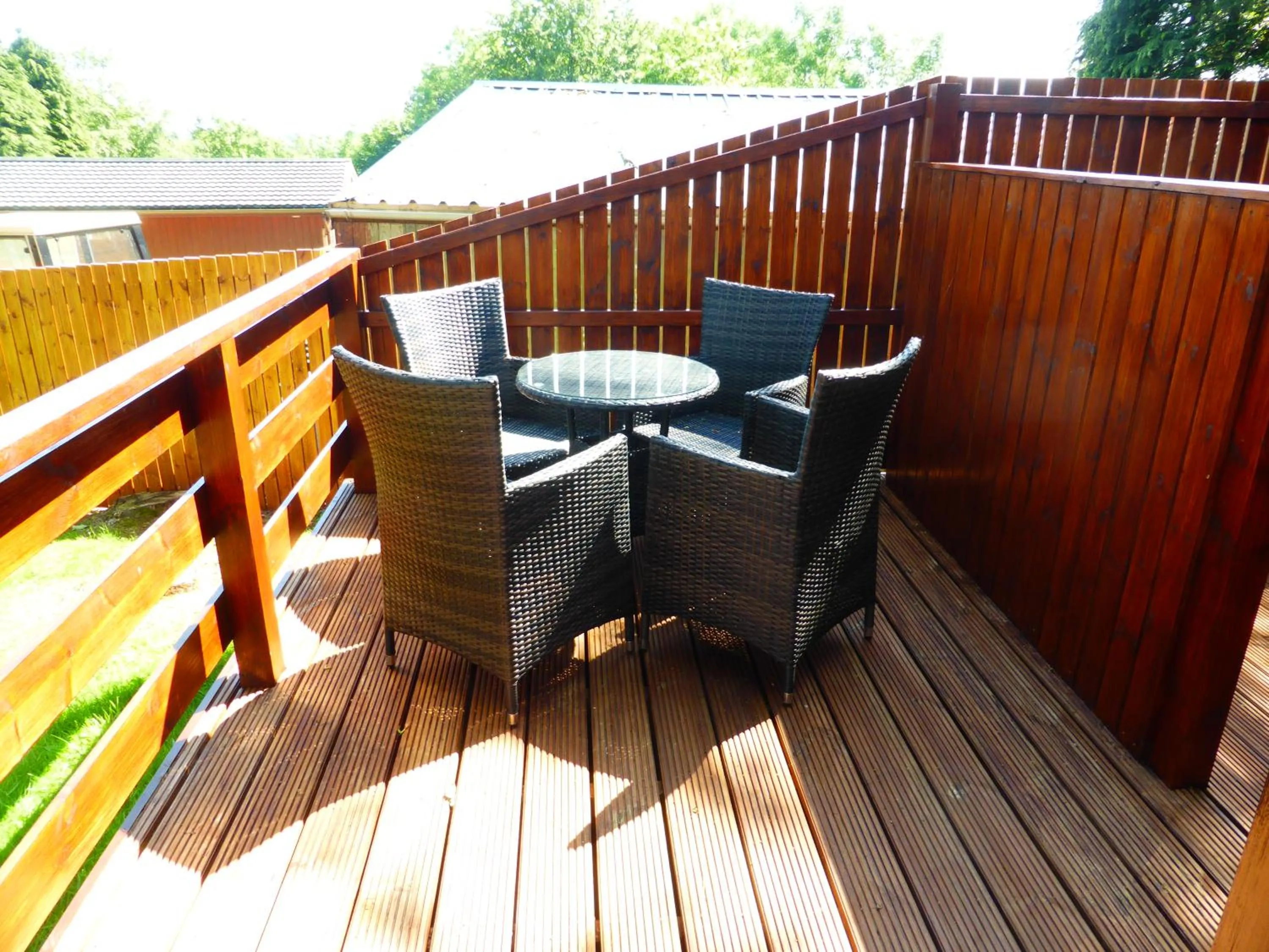 Balcony/Terrace in Birch Lodge 13 with Hot Tub
