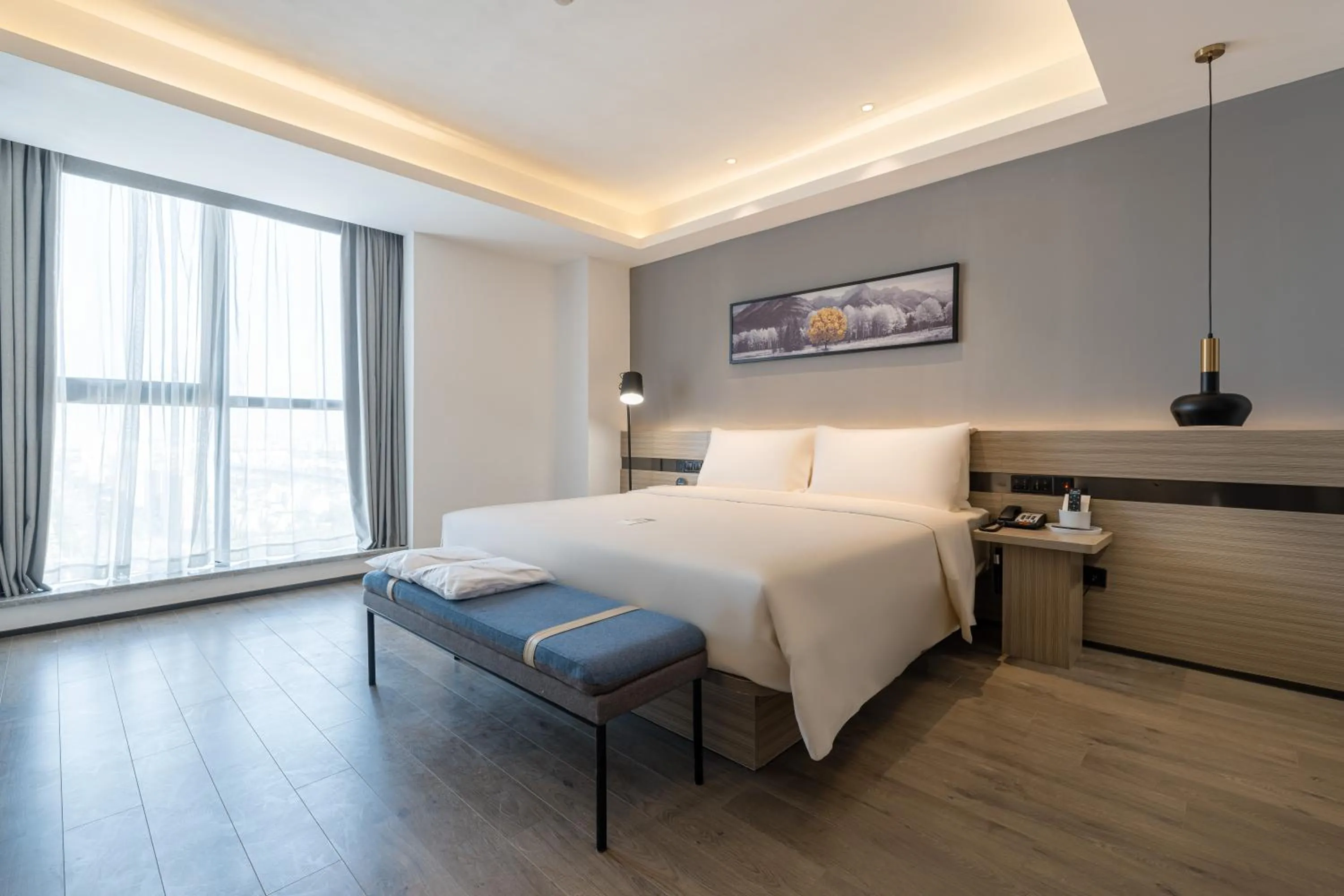 Bed in Atour Hotel Suzhou Railway Station North Square Bole Shi