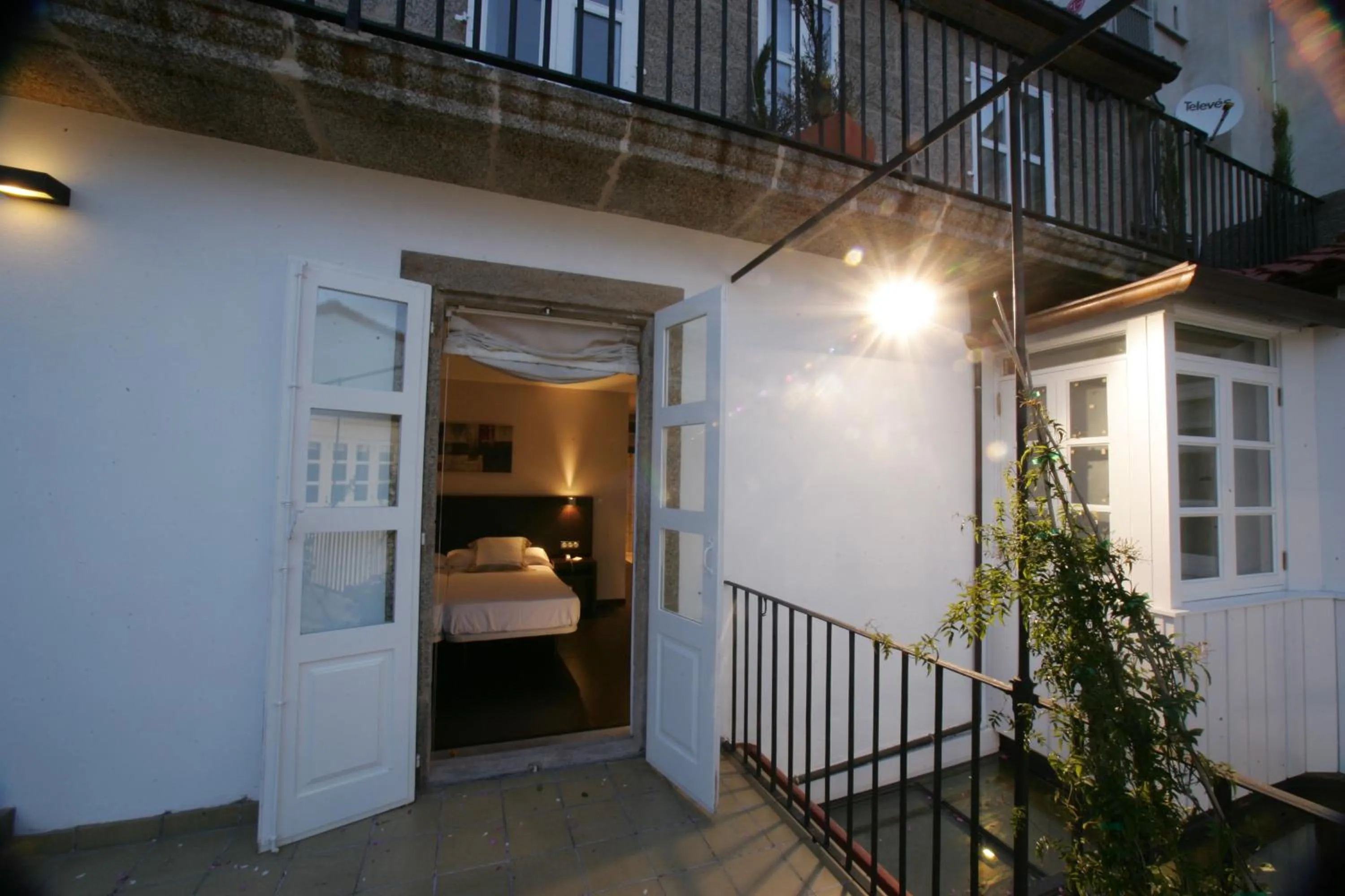 Balcony/Terrace, Bed in Hotel A Tafona do Peregrino