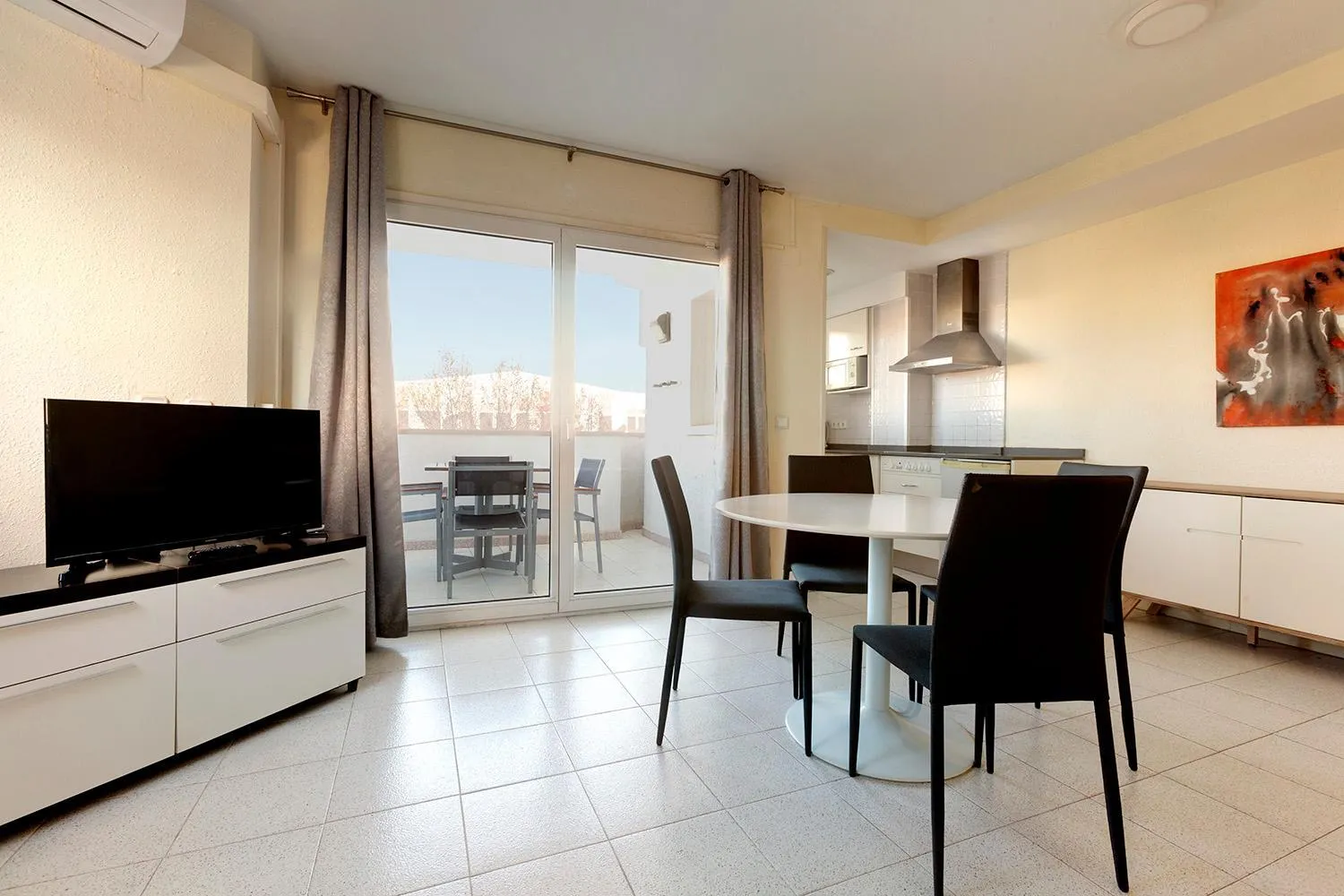 Seating area in Apartamentos Empuriabrava Maurici Park