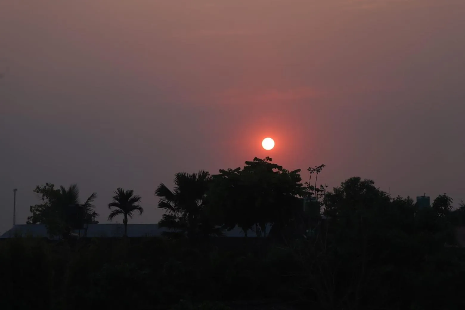 Sunset in Hotel Nepal Inn Sauraha
