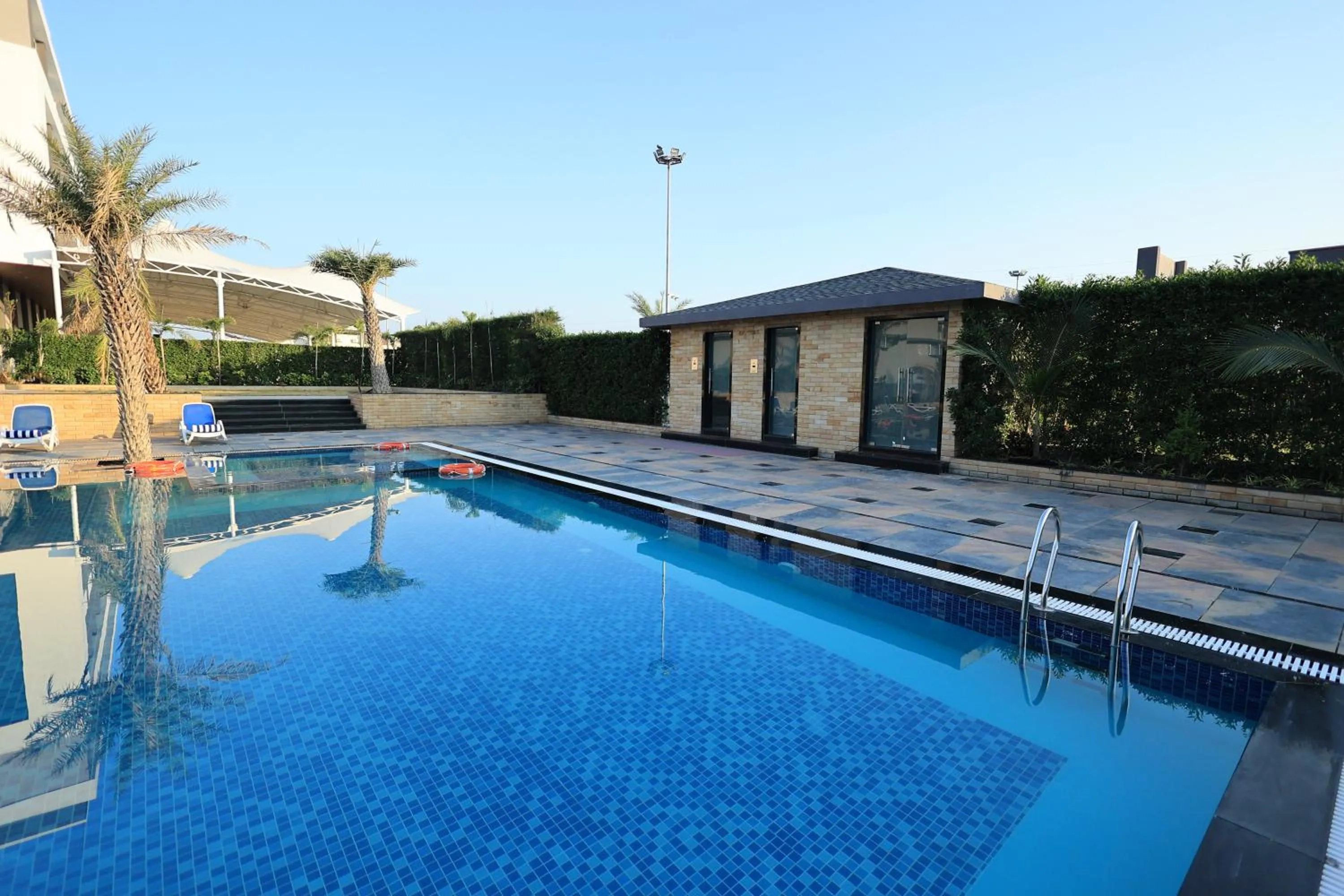 Swimming pool in Krishna Hotel And Resort