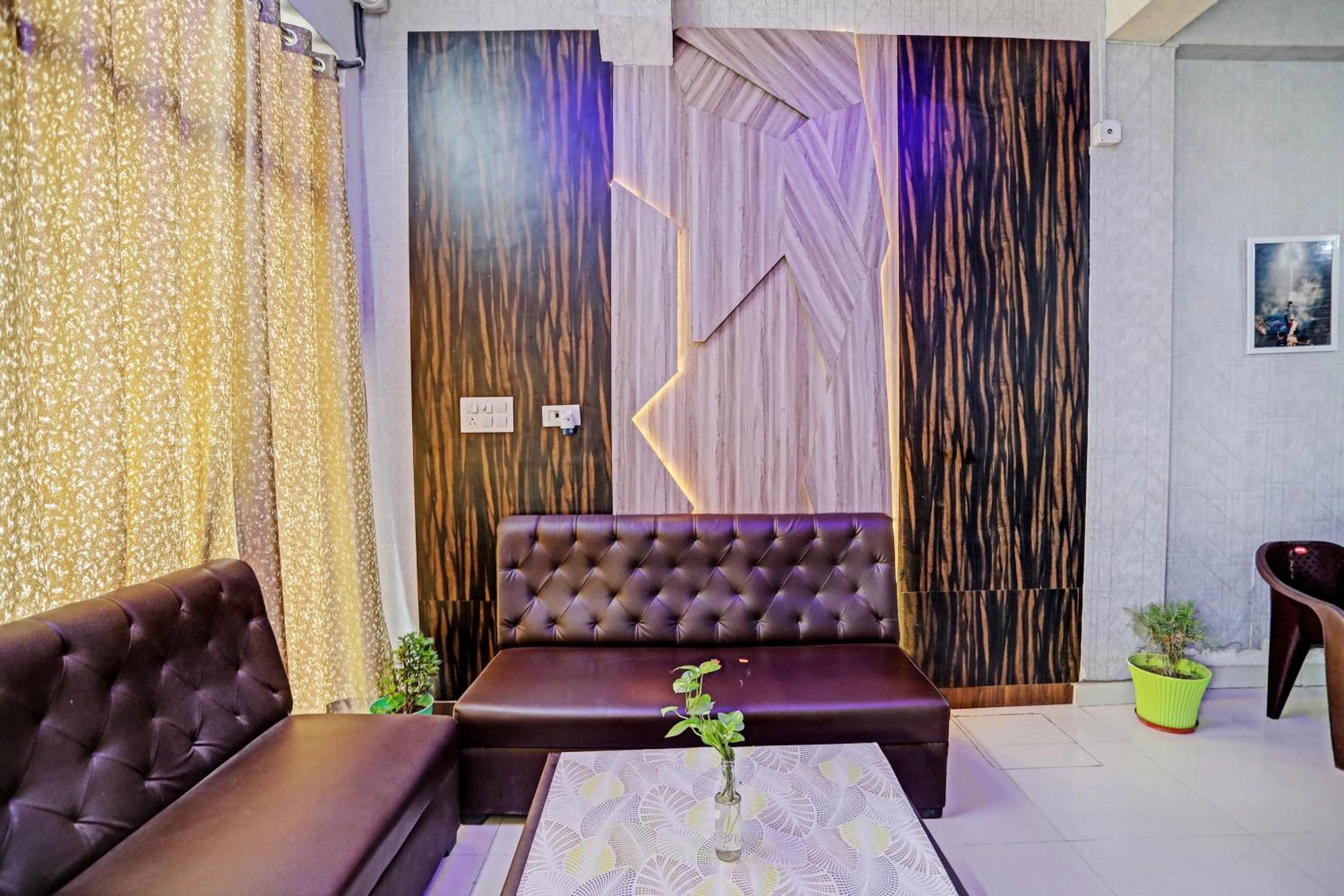 Seating area in Shree Hotel