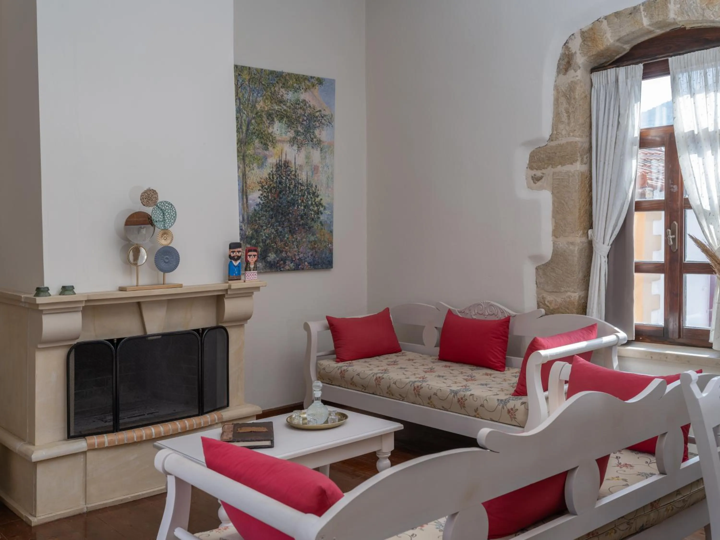 Living room in Arhontiko Arhanes Suites