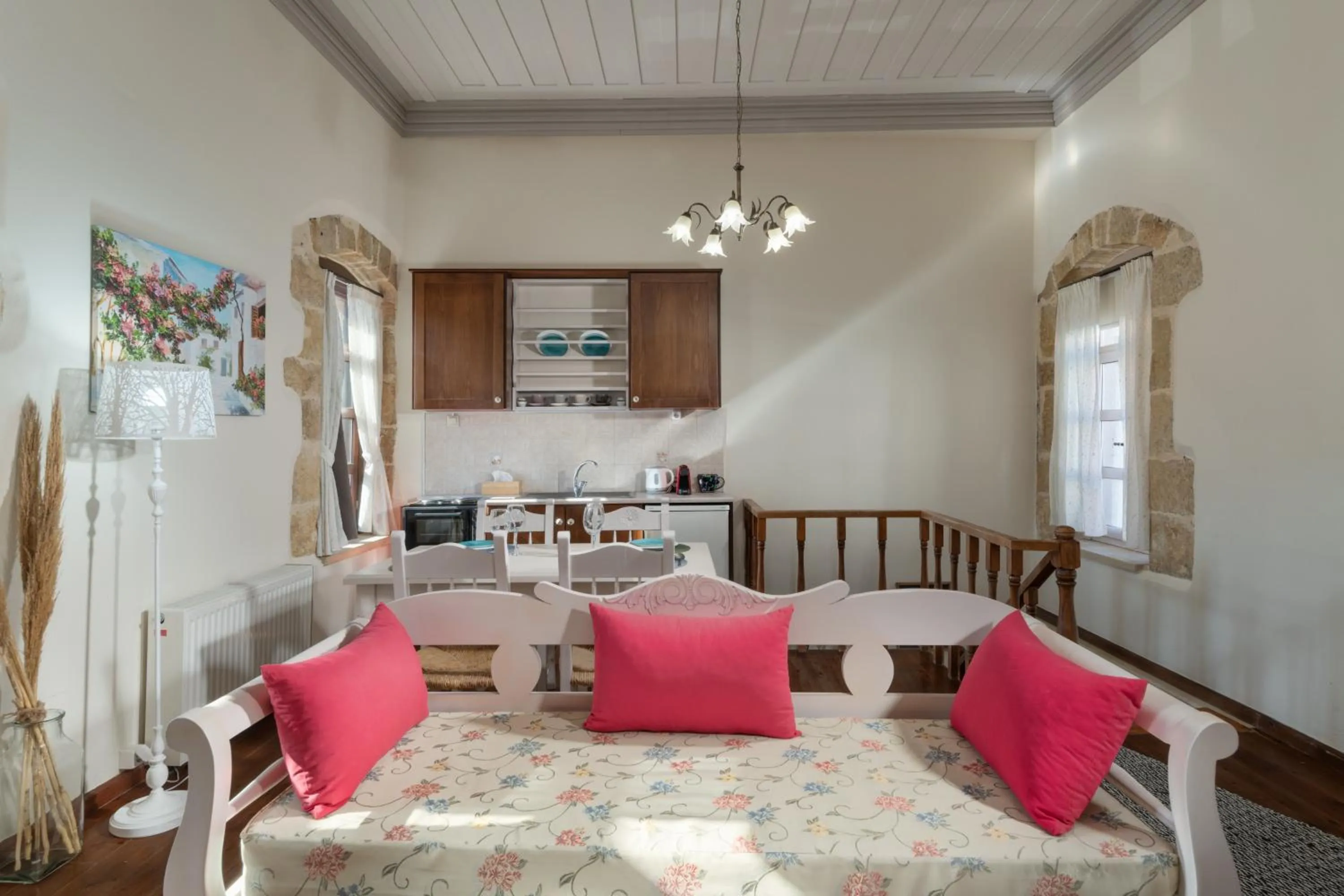 Living room in Arhontiko Arhanes Suites