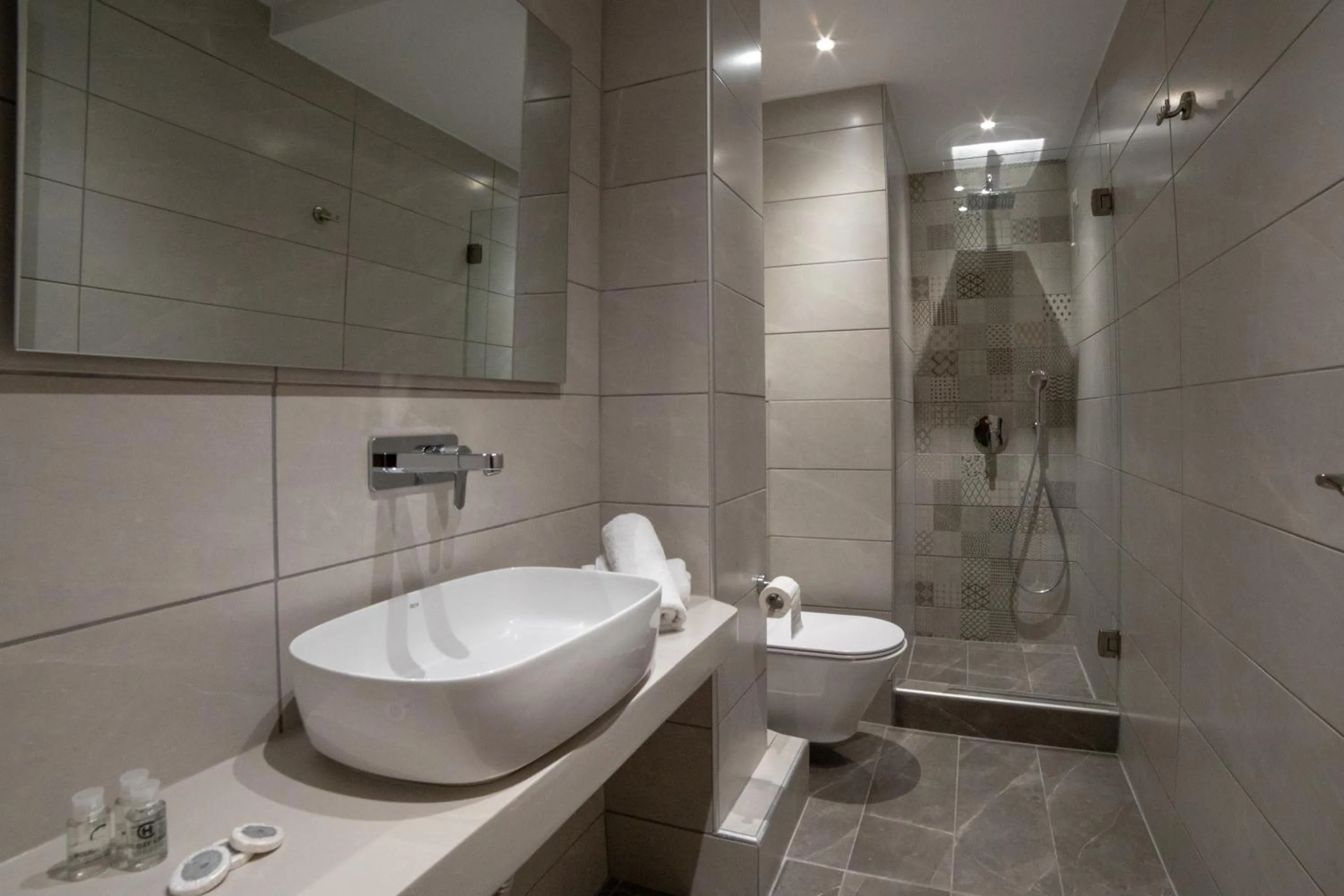 Toilet in Aphrodite Hotel & Apartments