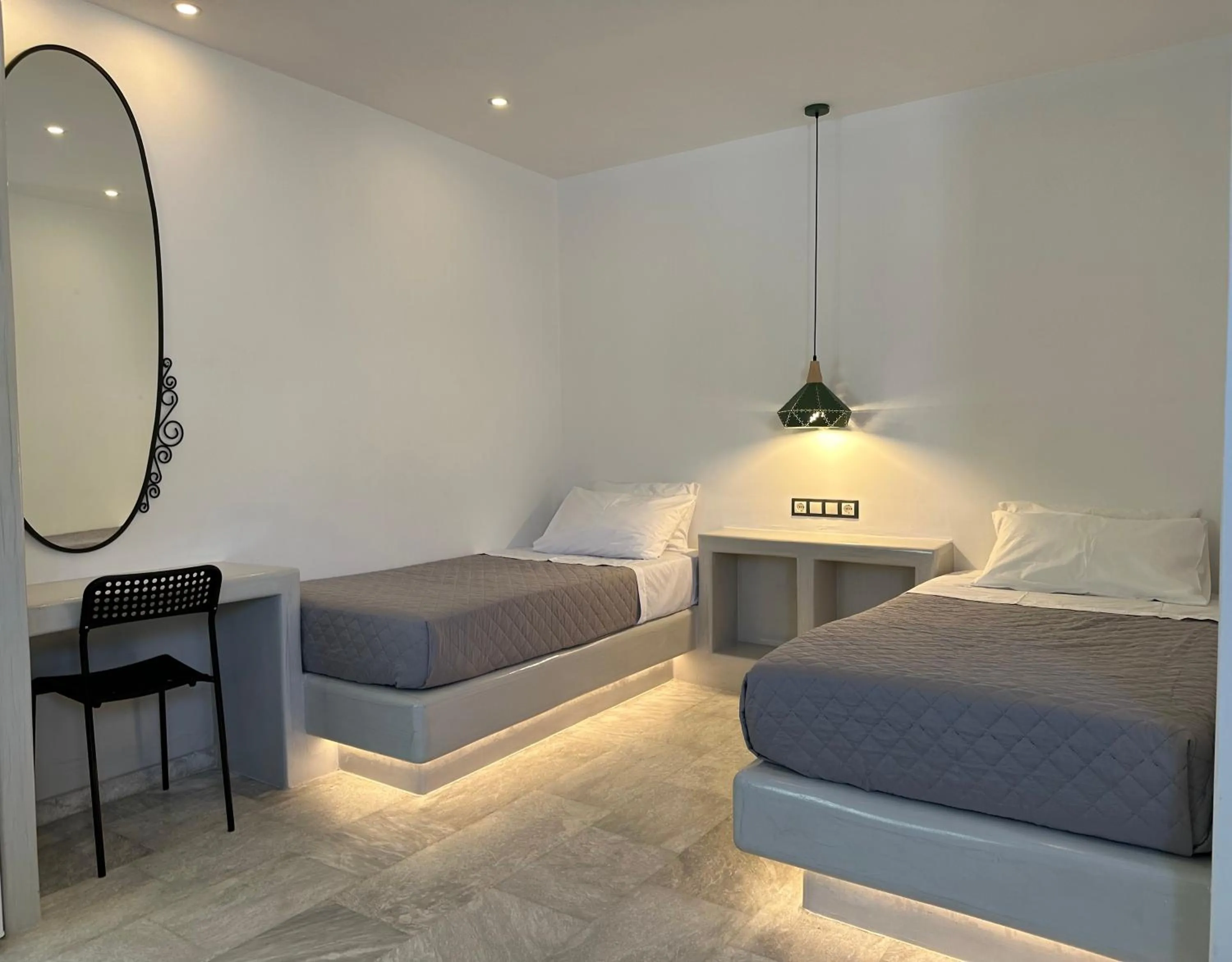 Bed in Aphrodite Hotel & Apartments