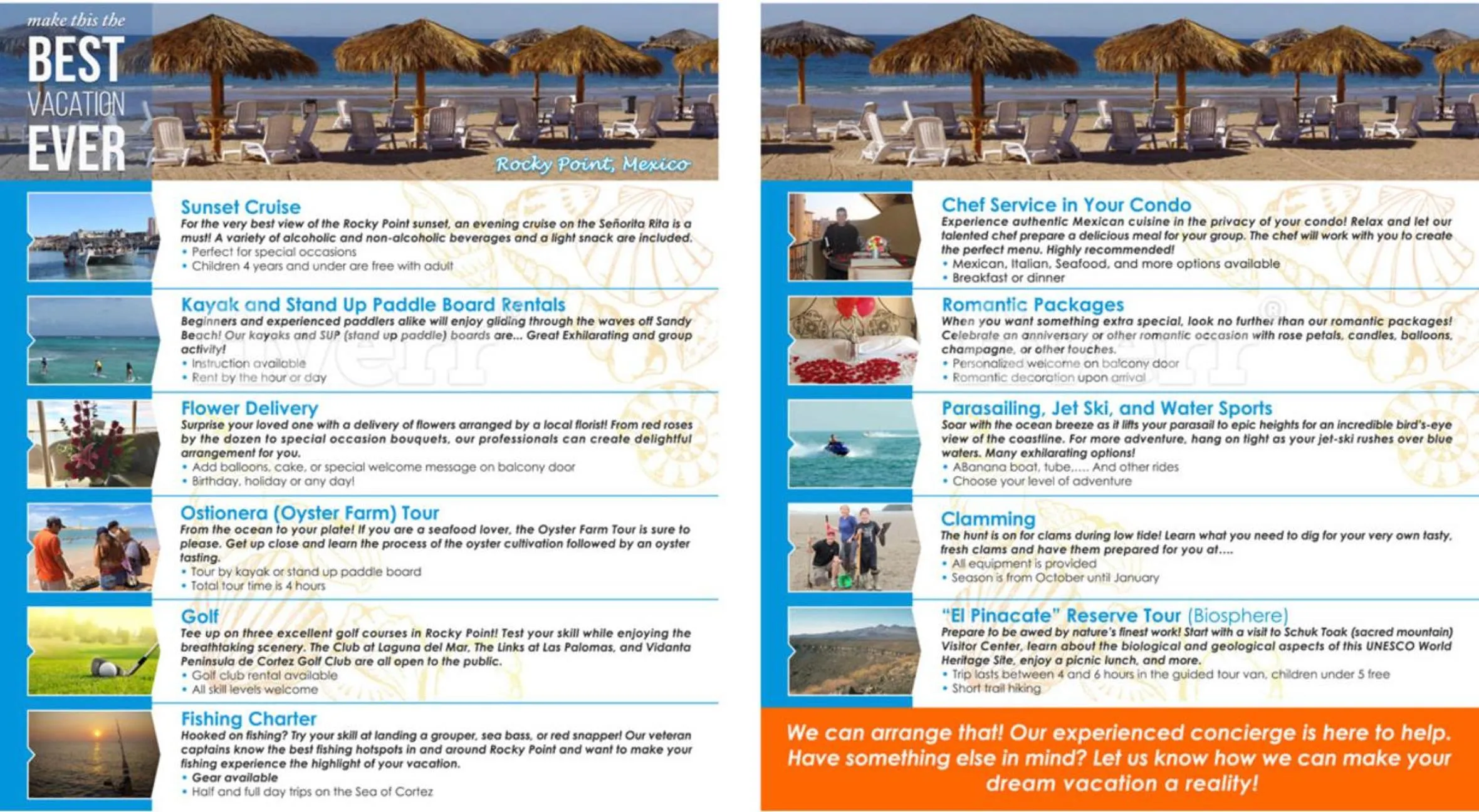 concierge in Sonoran Sea Resort BEACHFRONT Condo E203