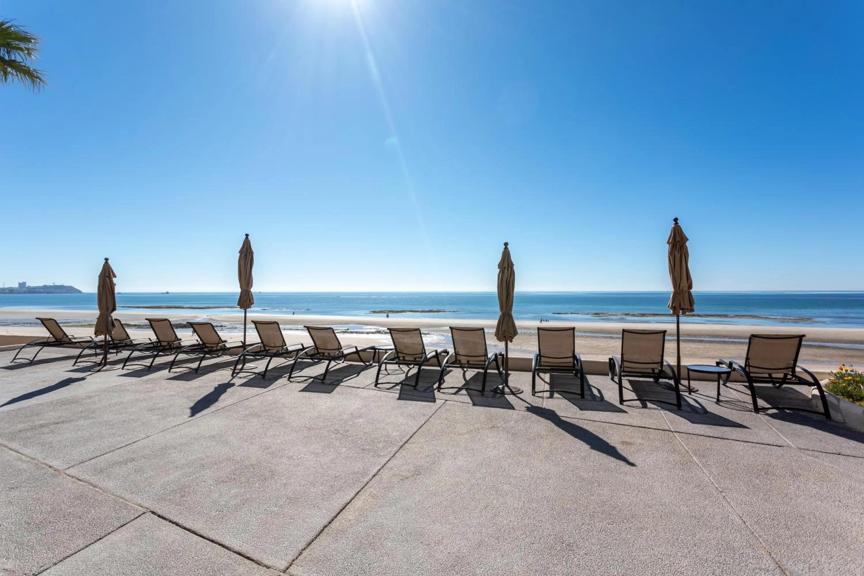 Patio in Sonoran Sea Resort BEACHFRONT Condo E203