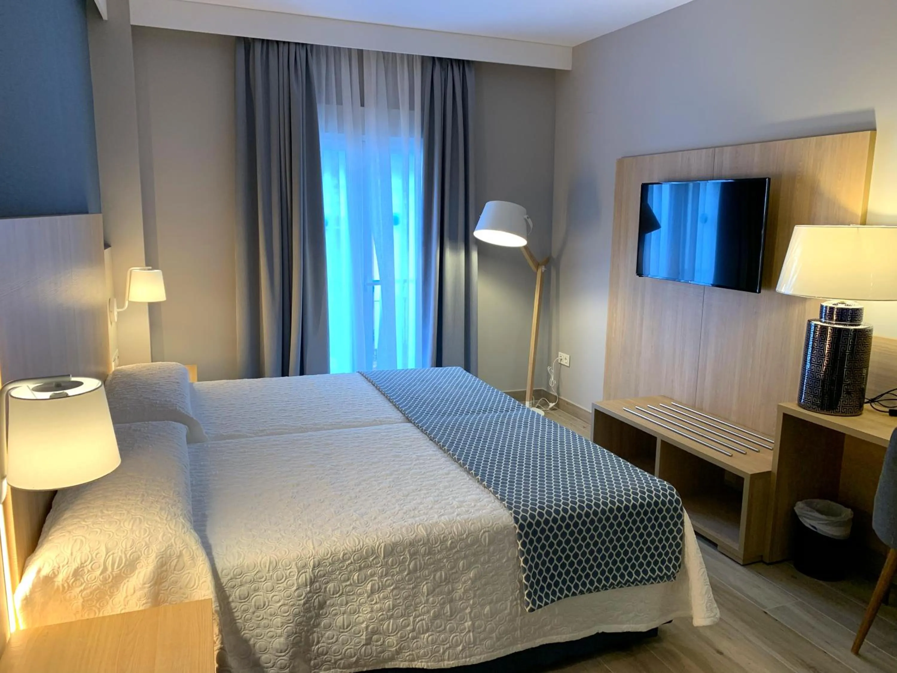 Bedroom, Bed in Hotel Puerta del Mar - Adults Recommended