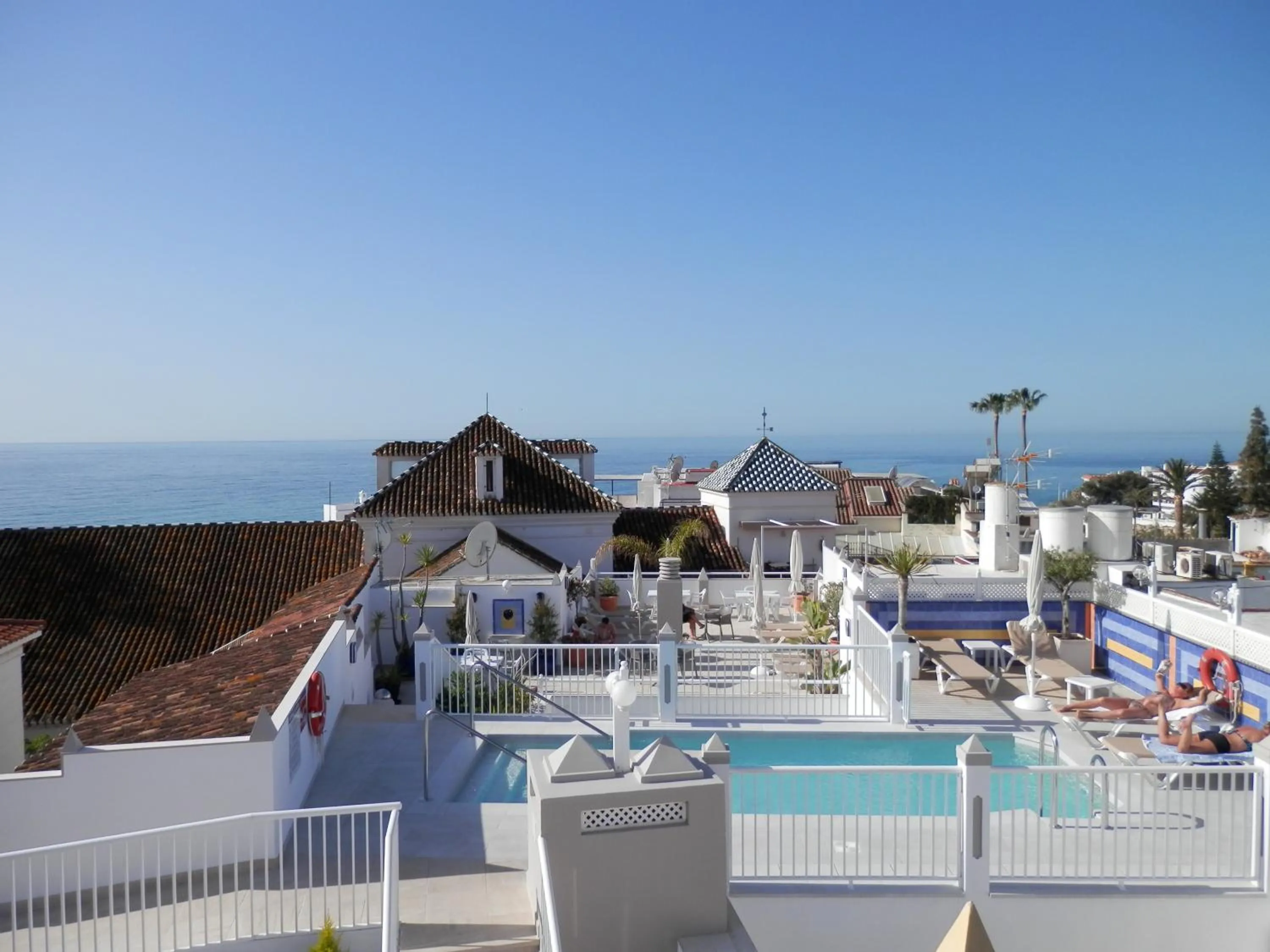 Pool view in Hotel Puerta del Mar - Adults Recommended