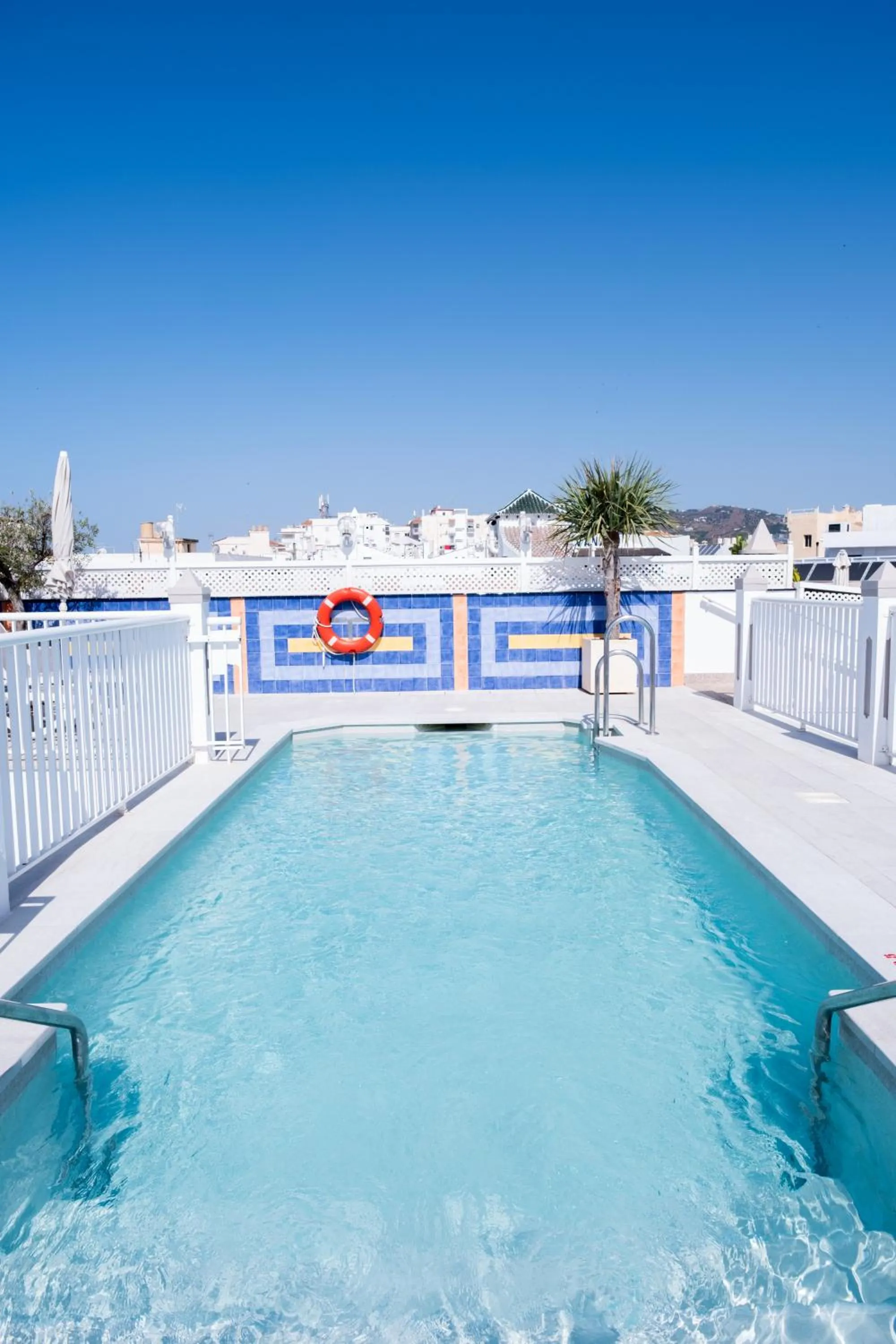 Pool view in Hotel Puerta del Mar - Adults Recommended