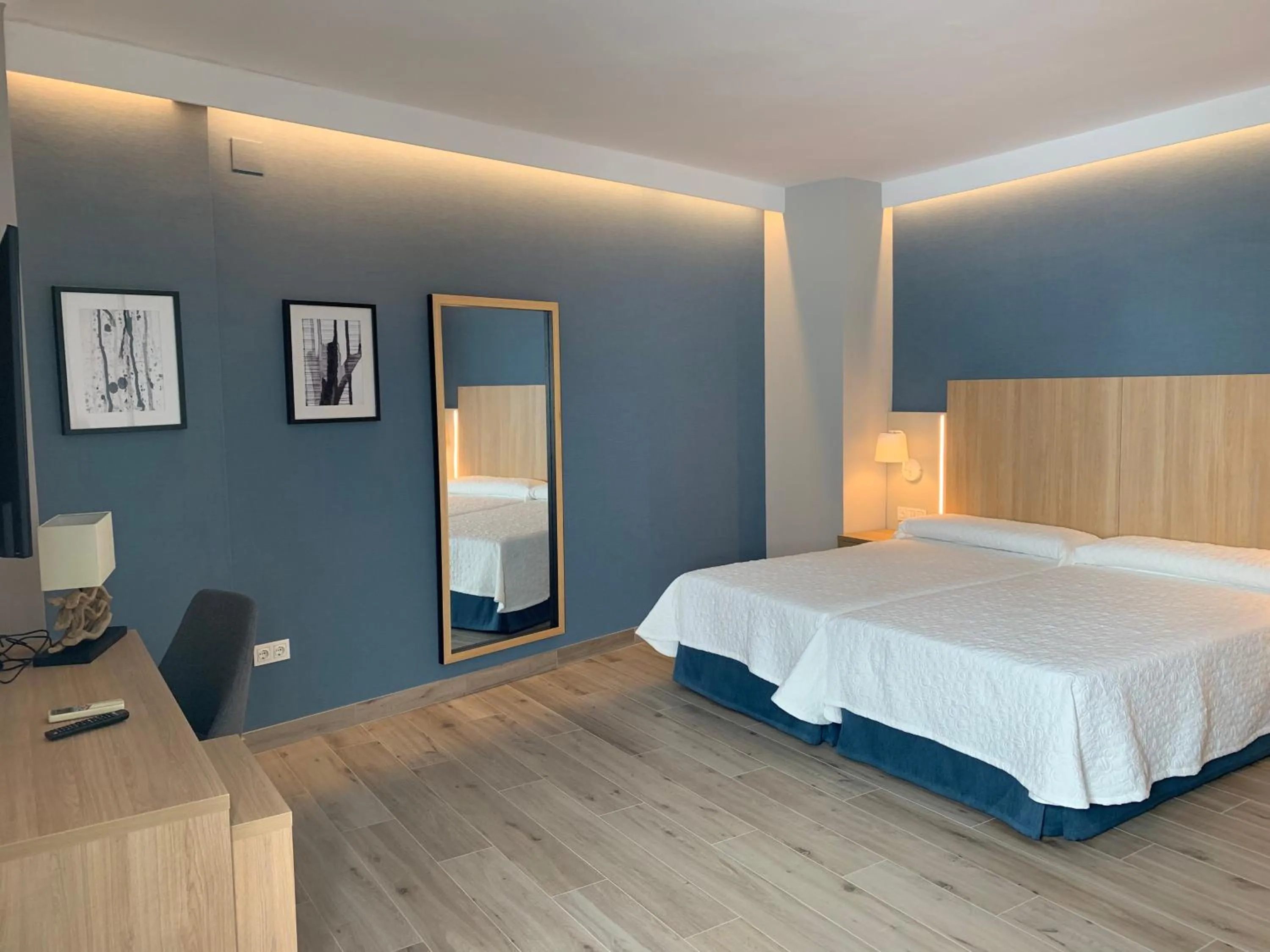 Bedroom, Bed in Hotel Puerta del Mar - Adults Recommended