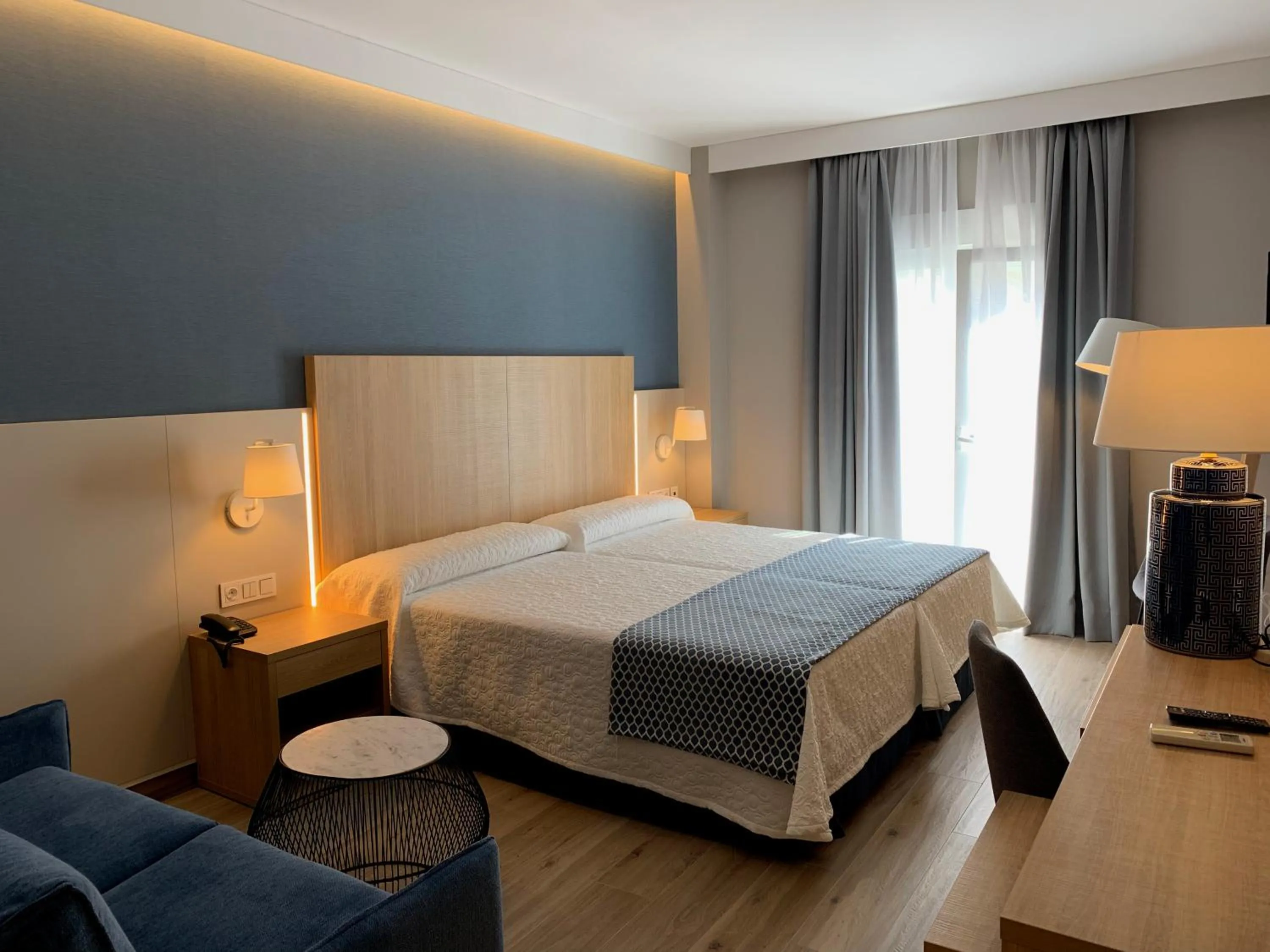 Bedroom, Bed in Hotel Puerta del Mar - Adults Recommended