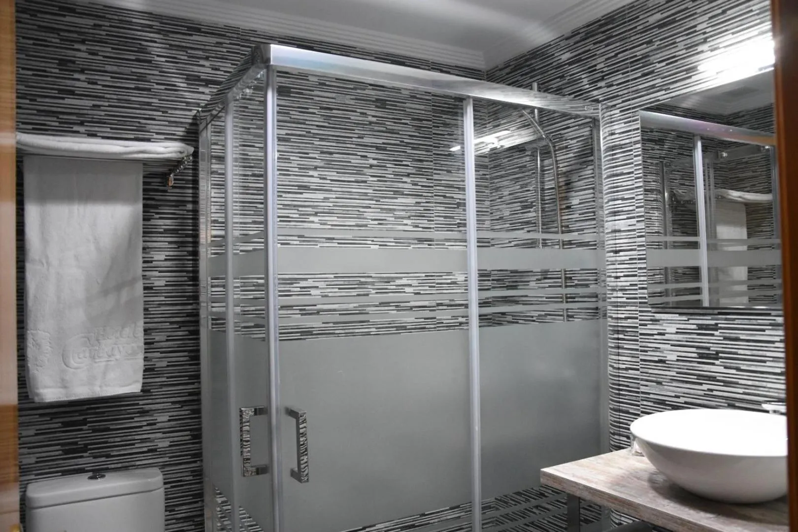 Shower in Hotel Carbayon