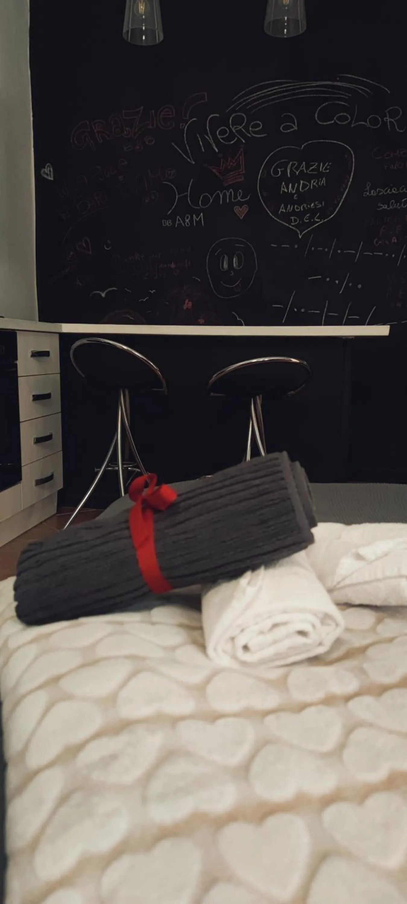 Dining area, Bed in Da Anna e Michele