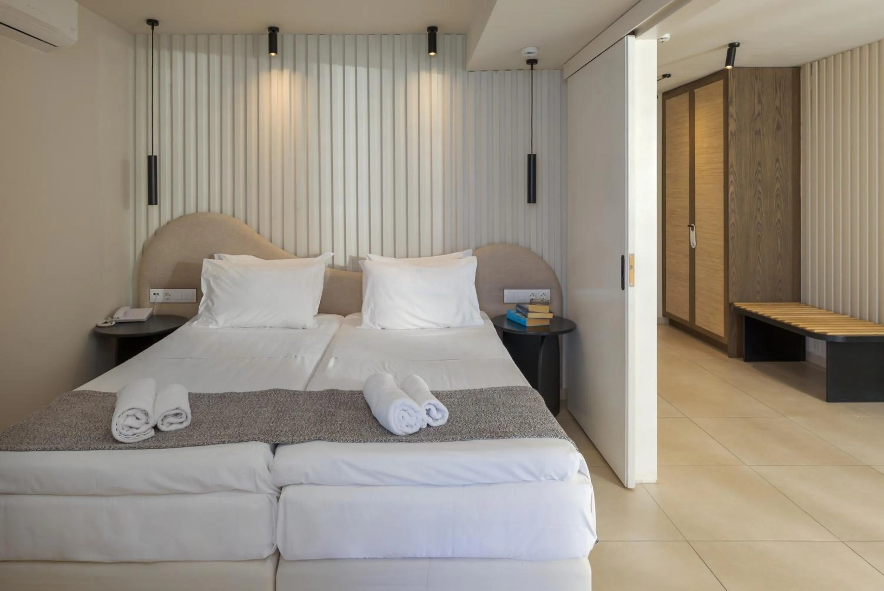 Bed in Alia Beach Hotel by Estia