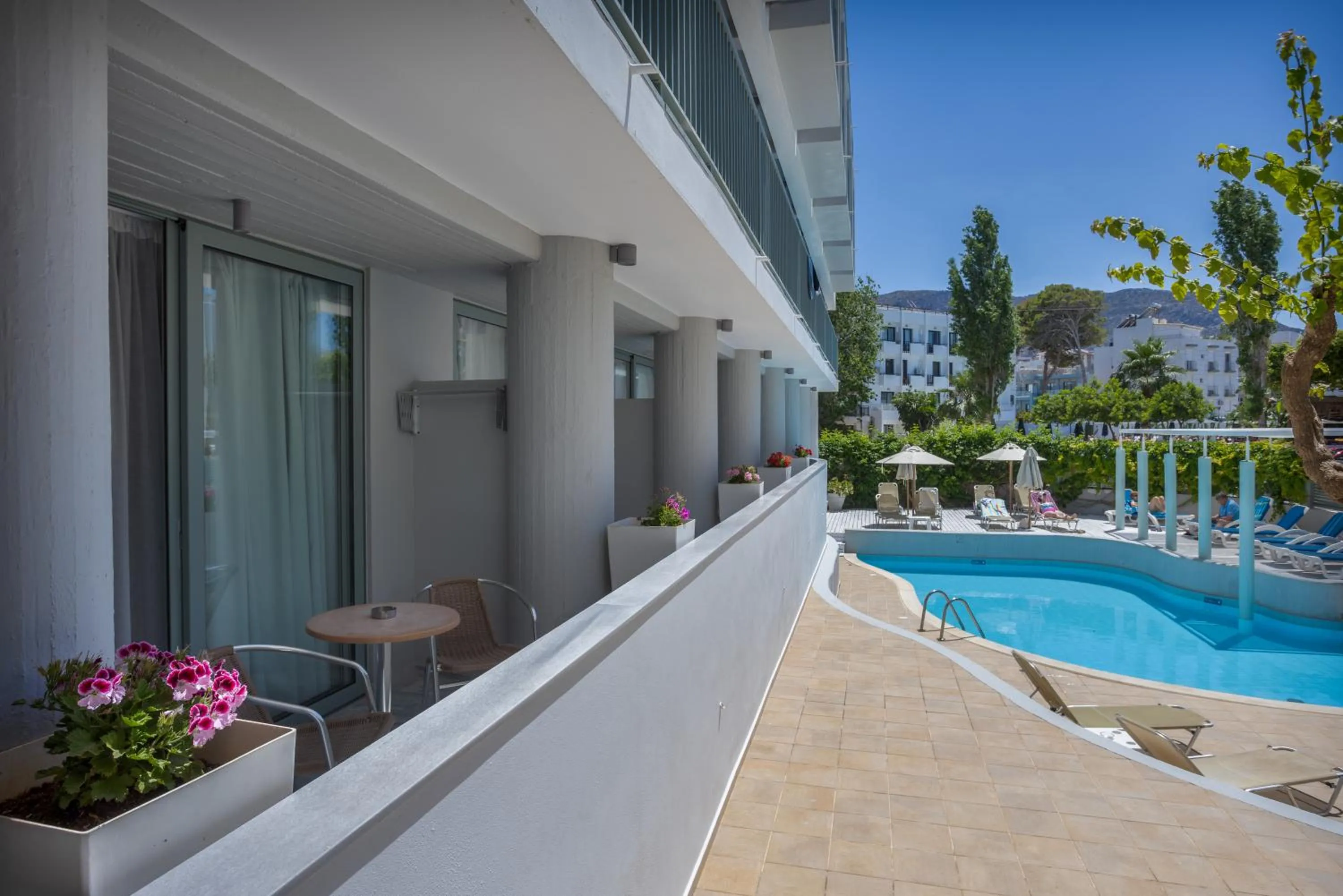 Balcony/Terrace in Alia Beach Hotel by Estia