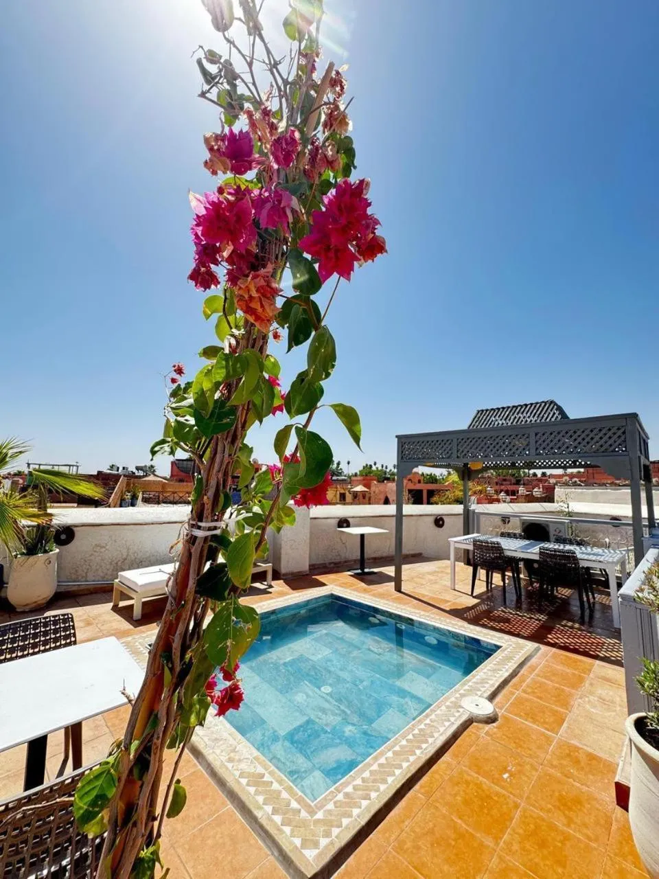 Pool view in Riad BB Marrakech