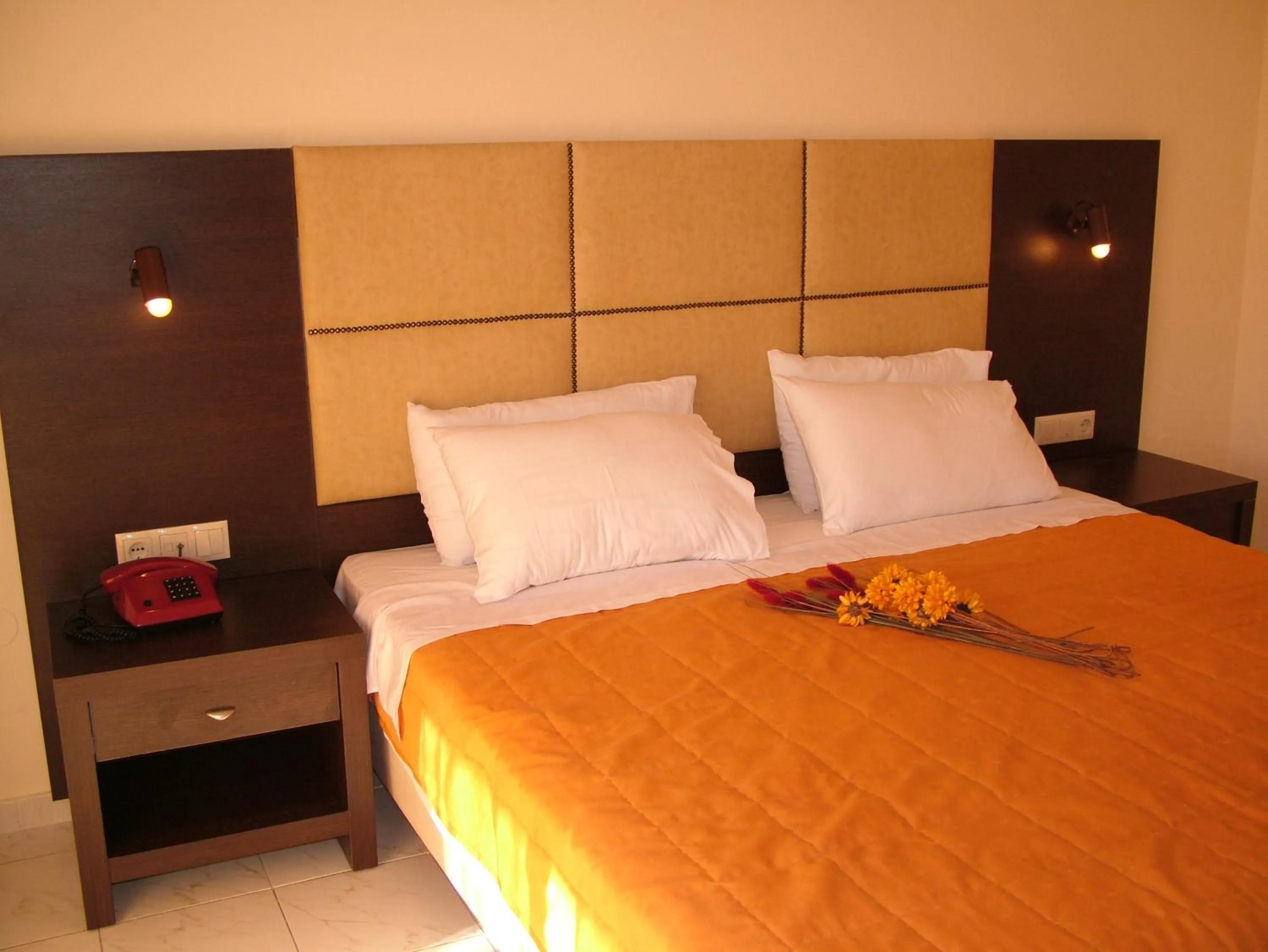 Bed in Pegasus Hotel