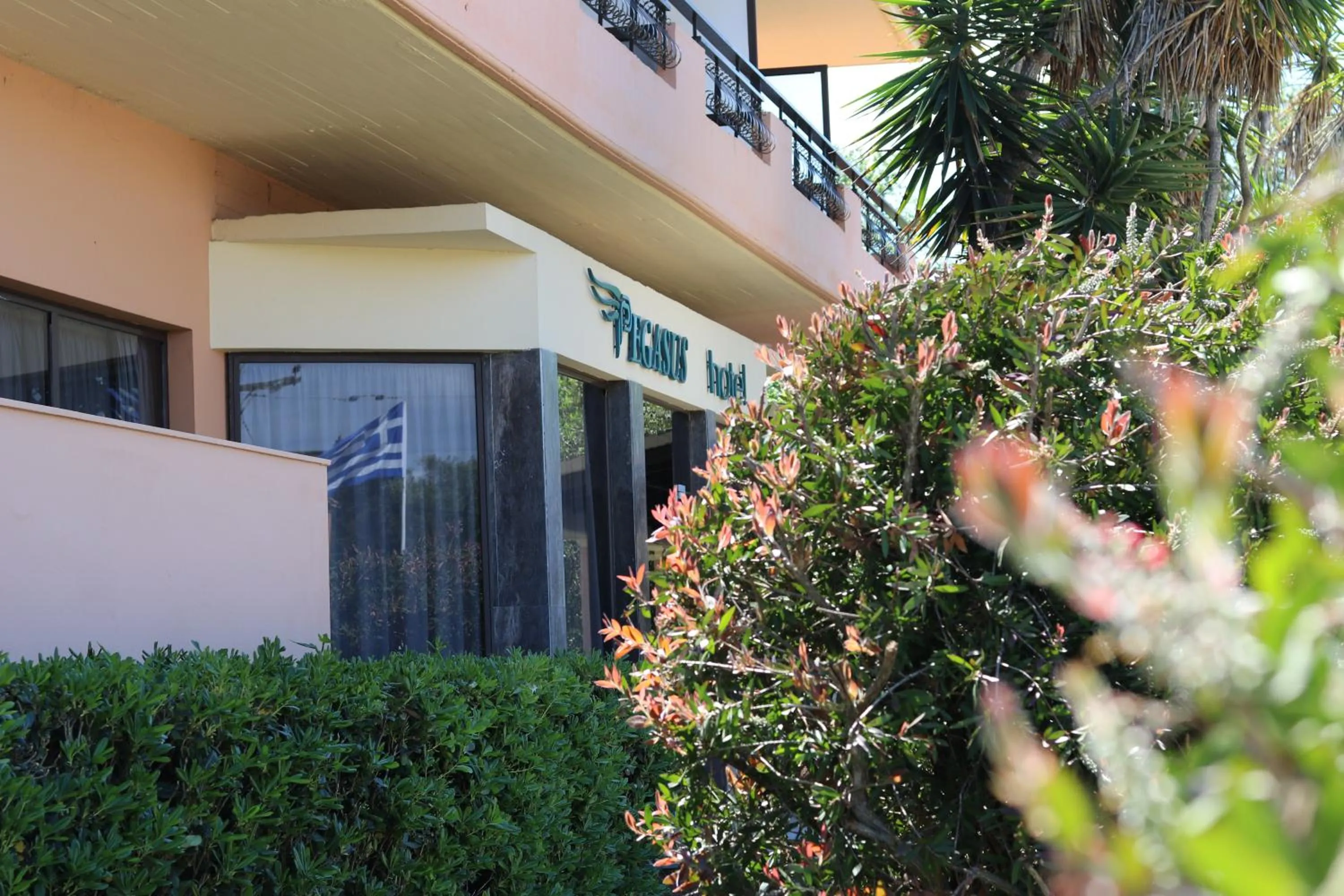 Facade/entrance in Pegasus Hotel