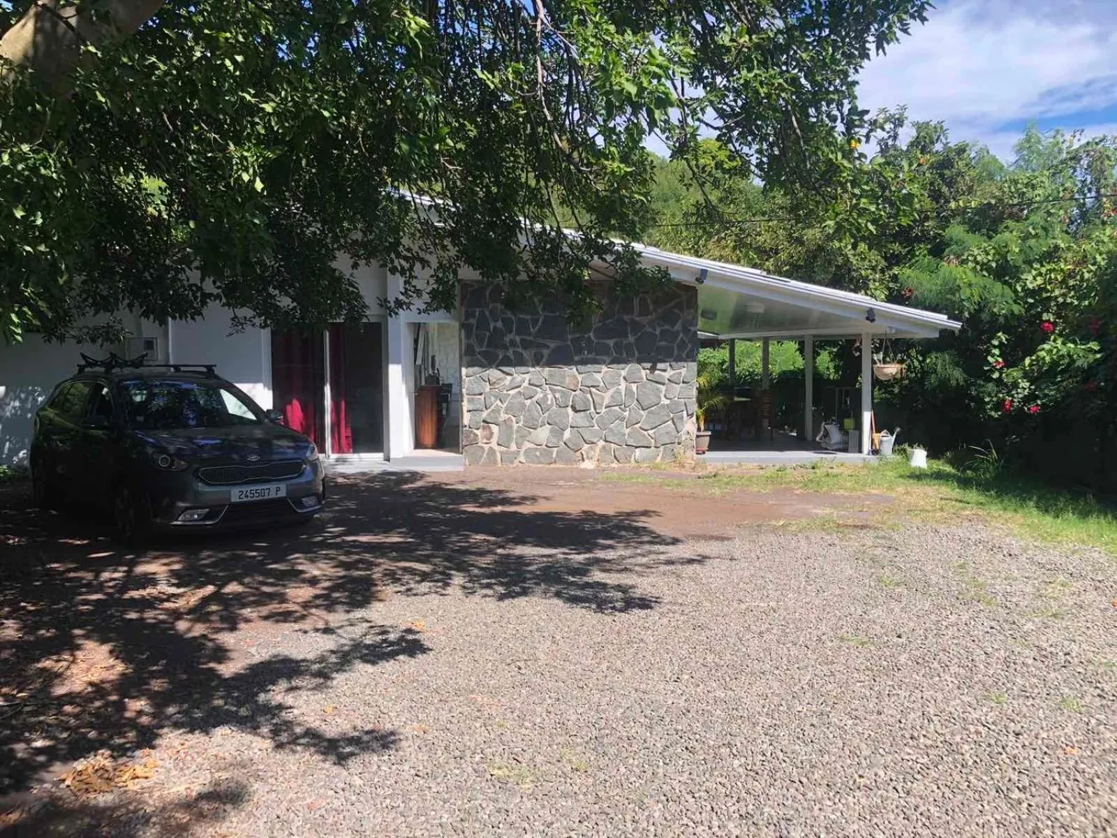 Facade/entrance in Temana Airport Faa'a,Tahiti