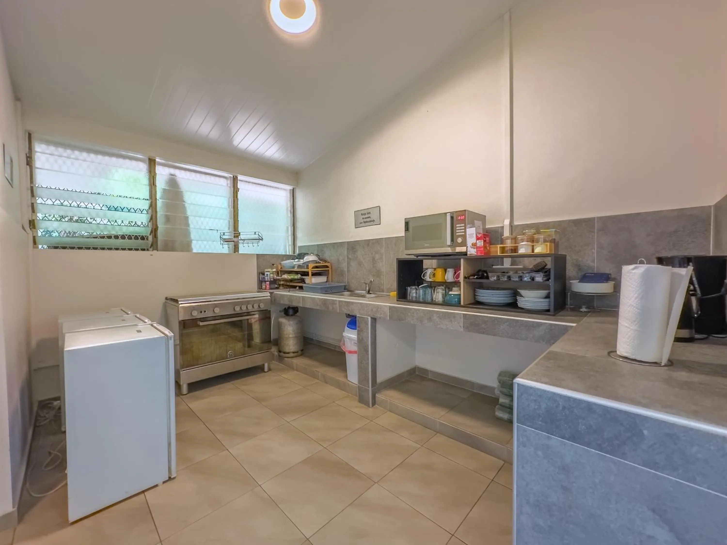 Communal kitchen in Temana Airport Faa'a,Tahiti