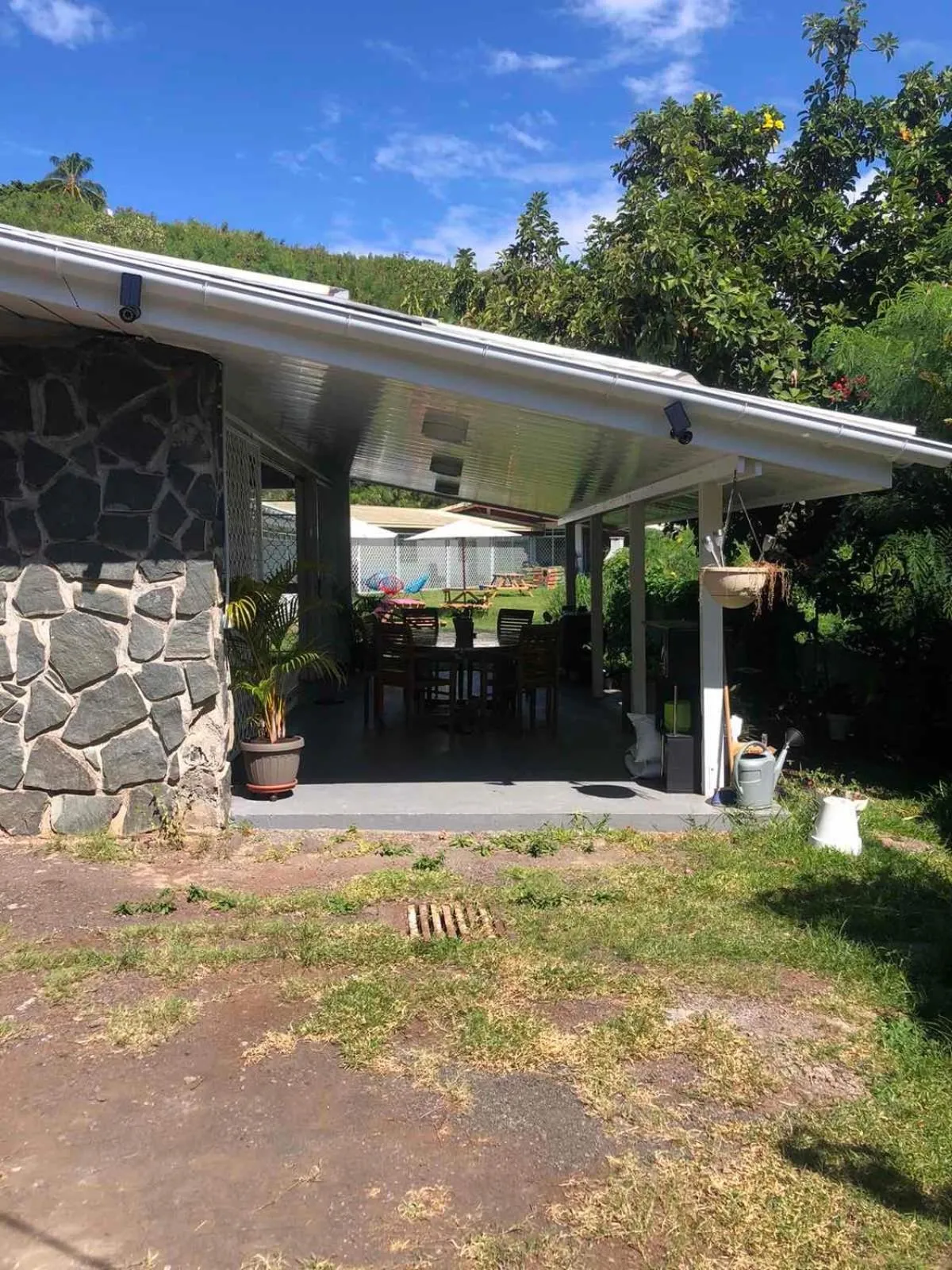 Facade/entrance in Temana Airport Faa'a,Tahiti