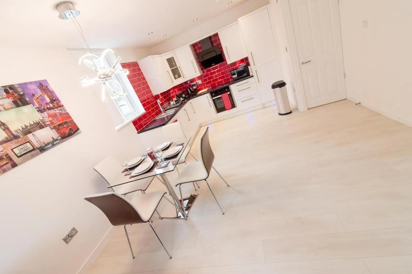 Kitchen or kitchenette in Nazarene apartments in Leeds