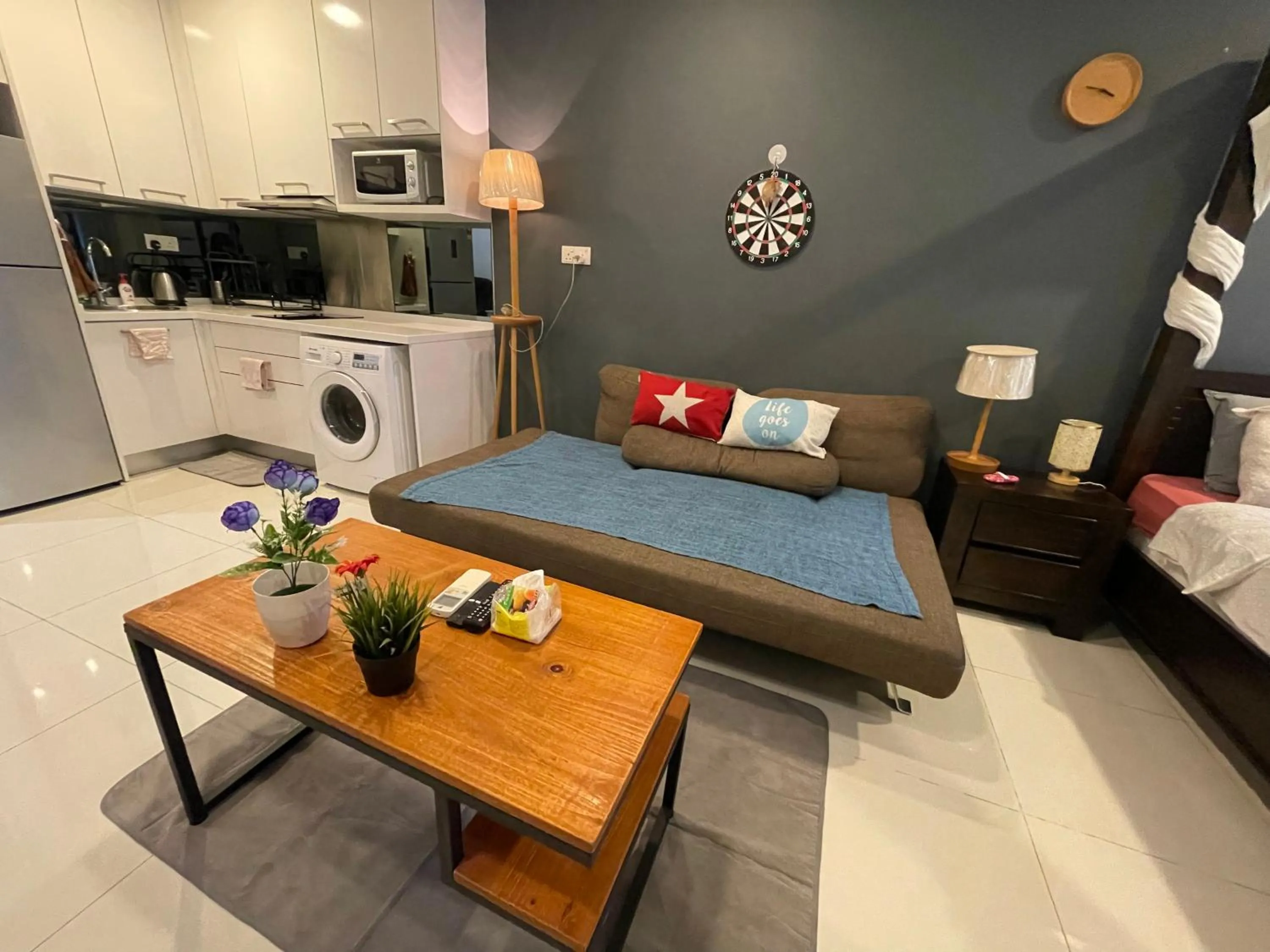 Seating area in Mercu Summer Suite KLCC by Minshuku