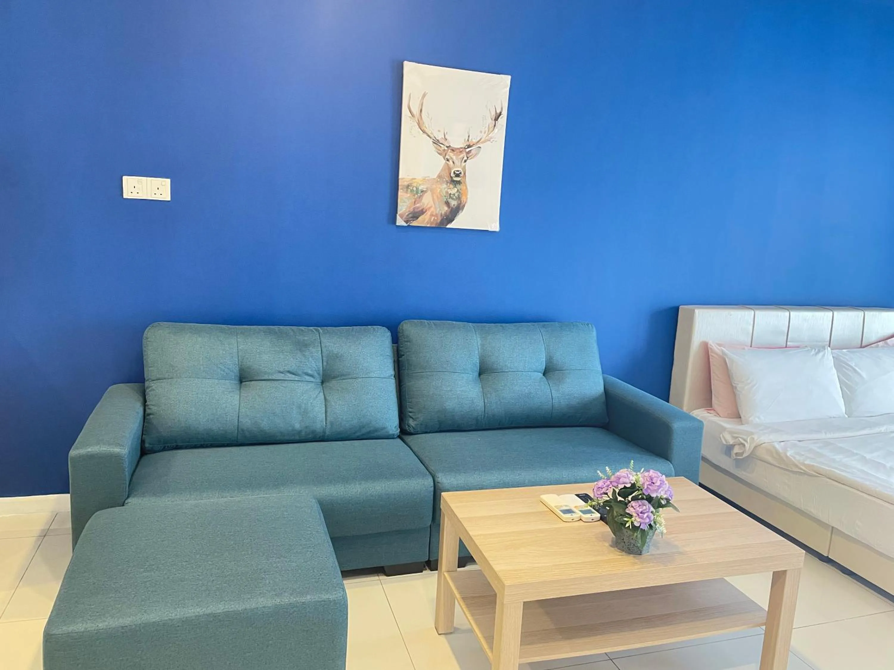 Seating area in Mercu Summer Suite KLCC by Minshuku