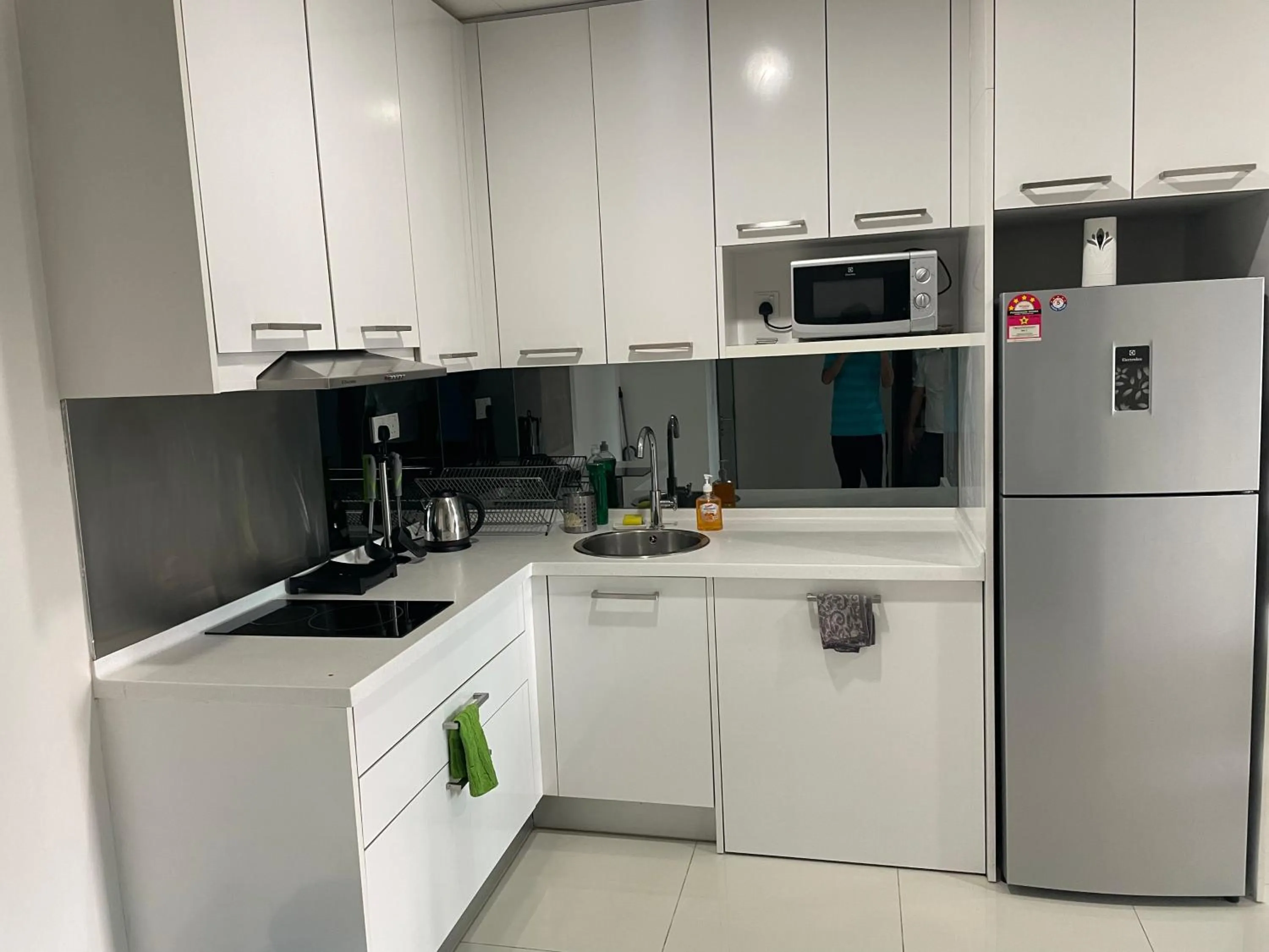 Kitchen or kitchenette in Mercu Summer Suite KLCC by Minshuku