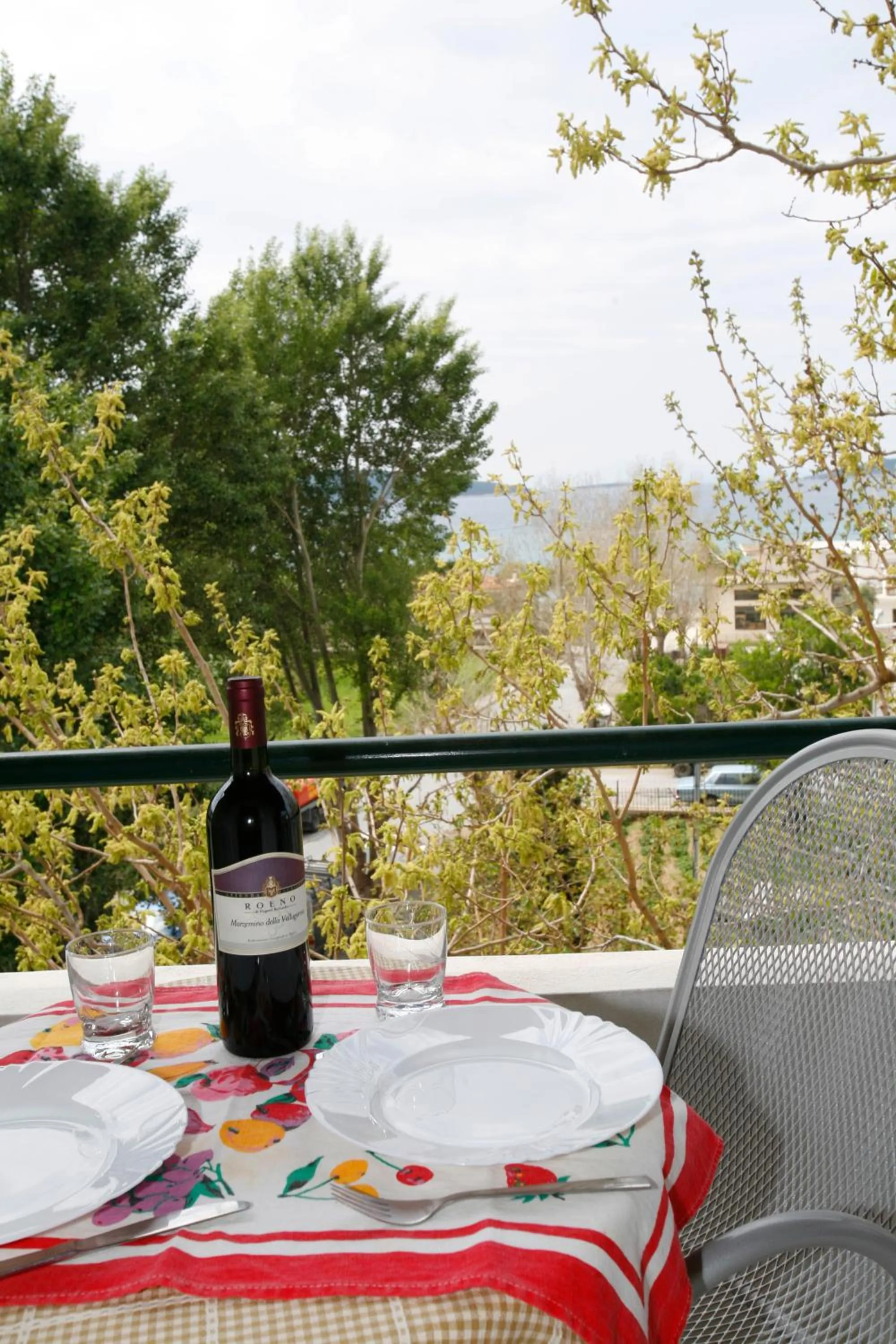 Balcony/Terrace in Gikas Apartments Triple Studio Sea View B7