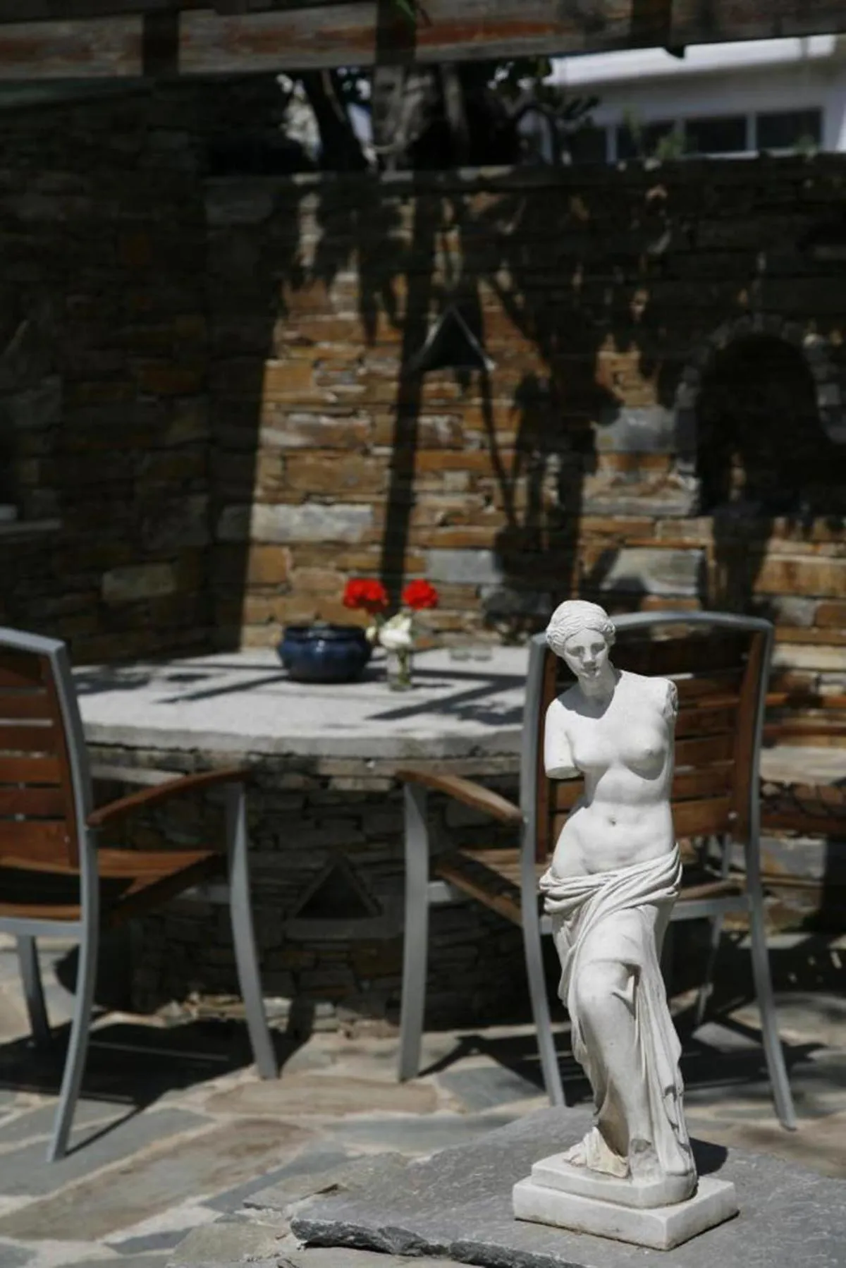 BBQ facilities in Gikas Apartments Triple Studio Sea View B7