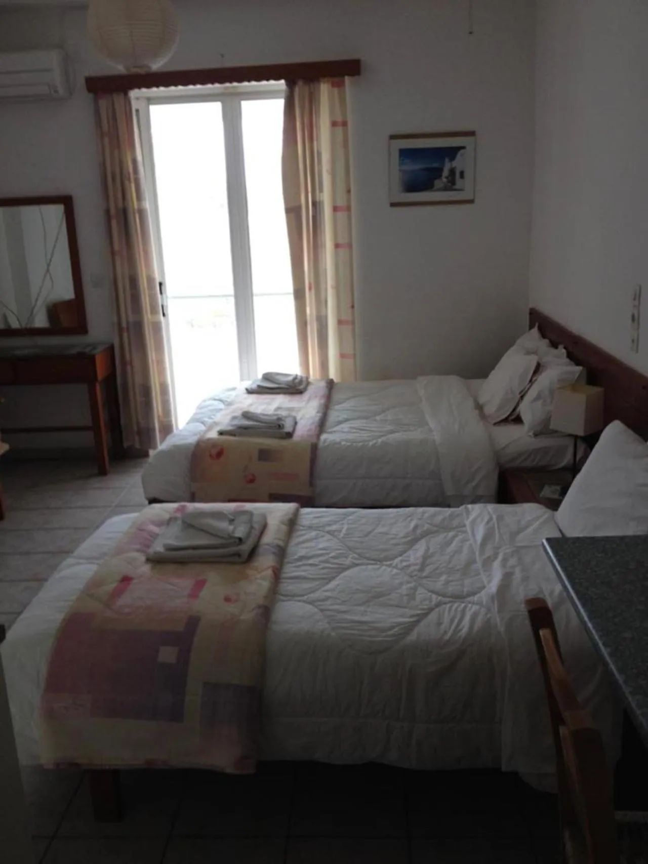 Bedroom, Bed in Gikas Apartments Triple Studio Sea View B7