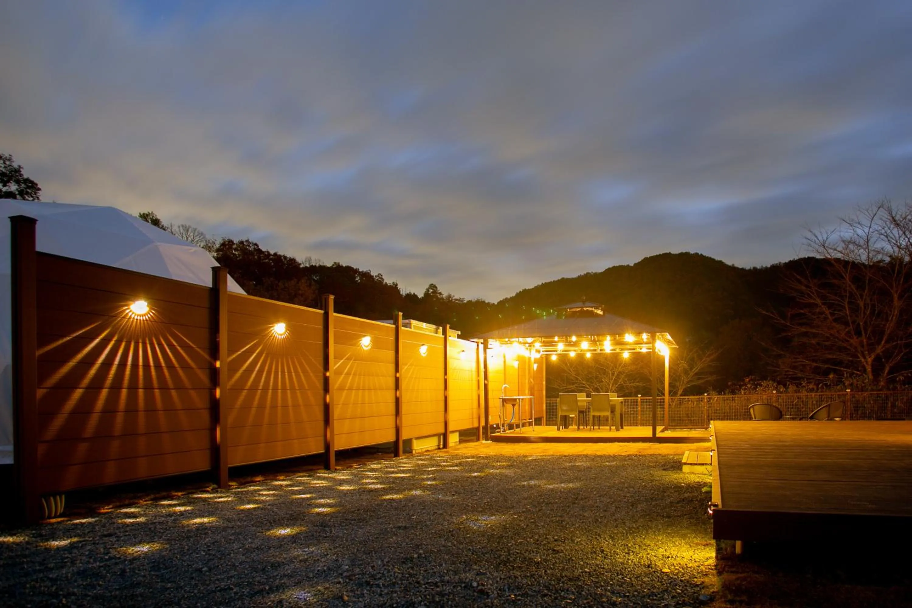 Night in glampark Keburikawa Kyoto