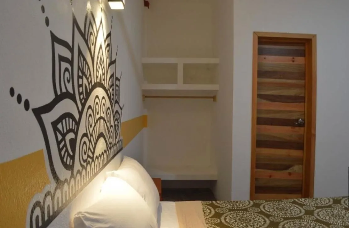 Bed in Hotel Axolotl