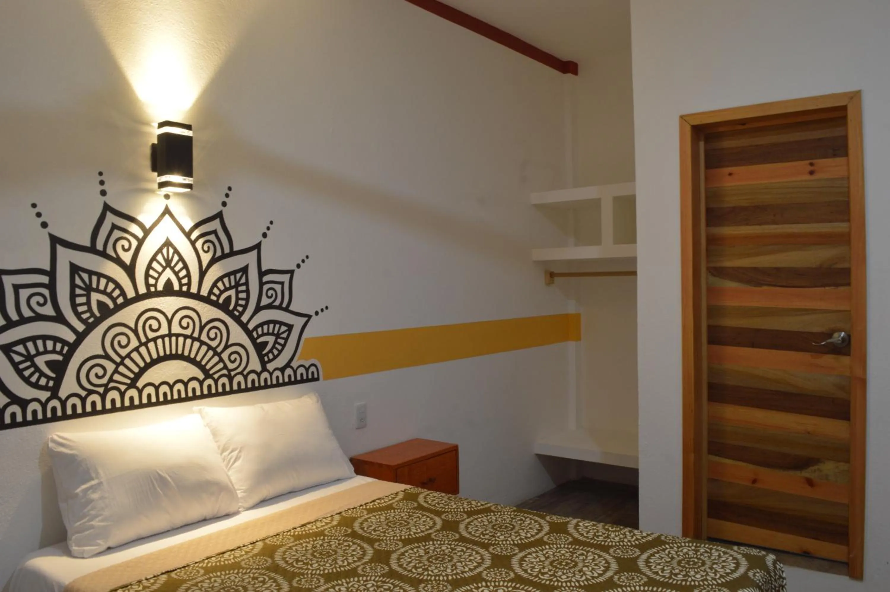 Bed in Hotel Axolotl