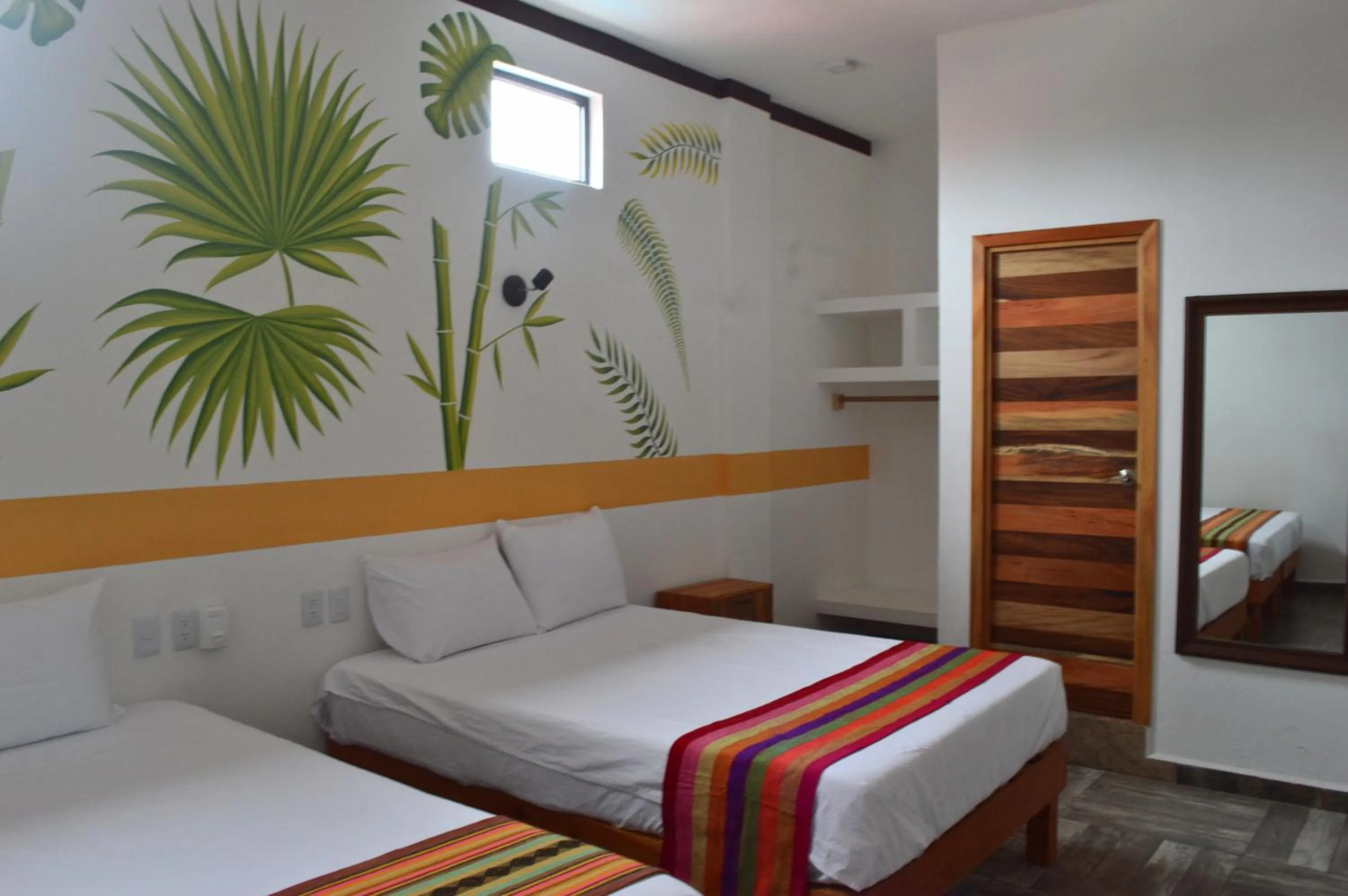 Bed in Hotel Axolotl