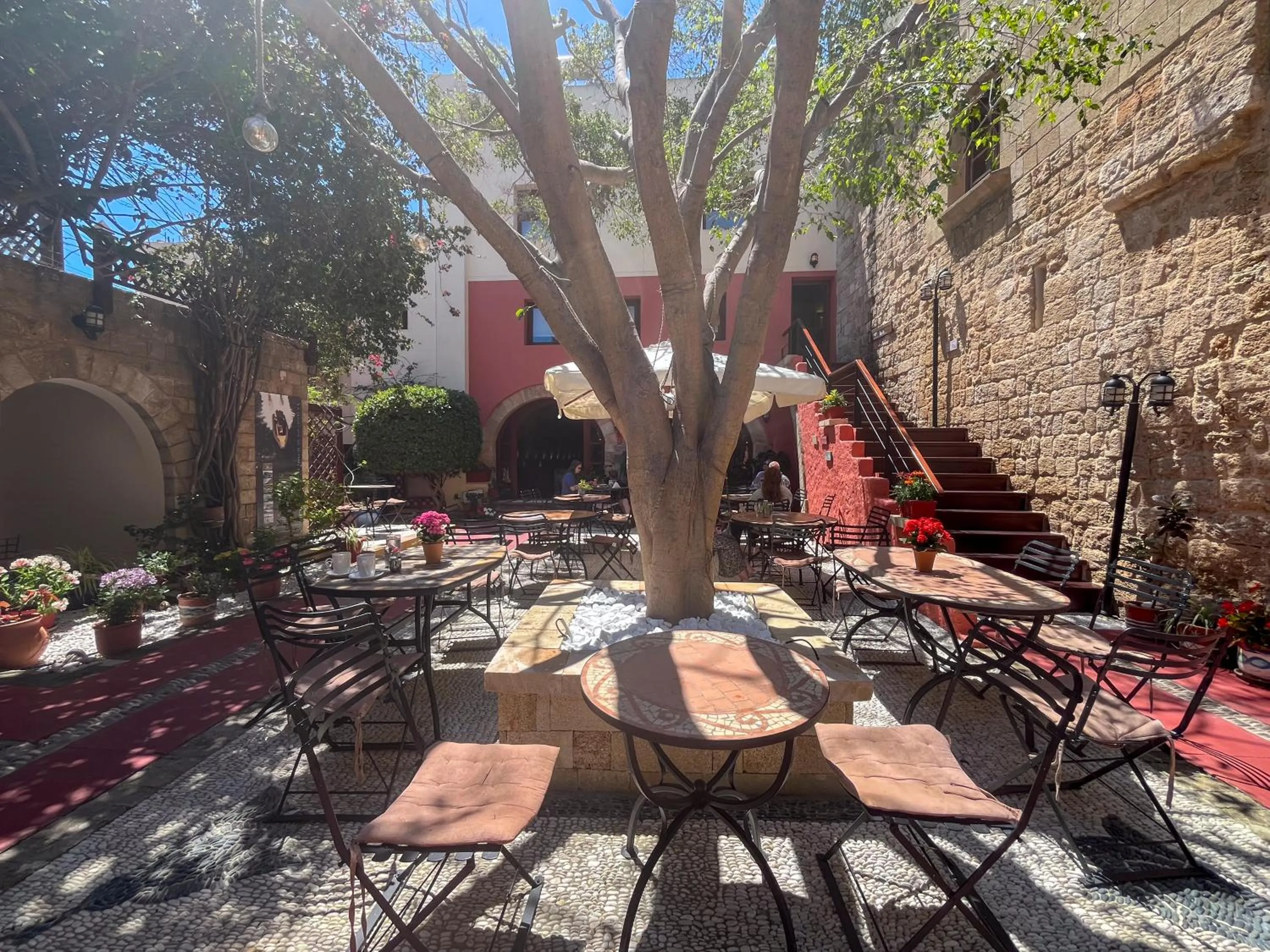Patio in Avalon Boutique Hotel Rhodes