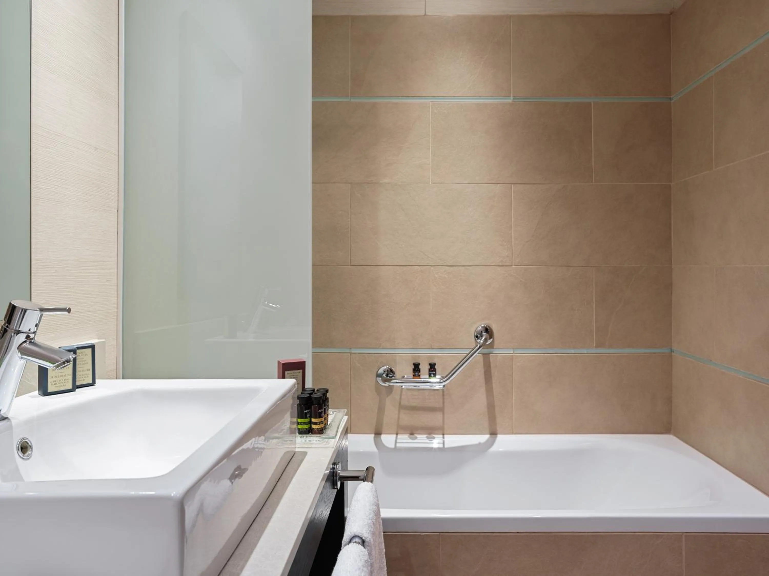 Bathroom in Galaxy Iraklio Hotel