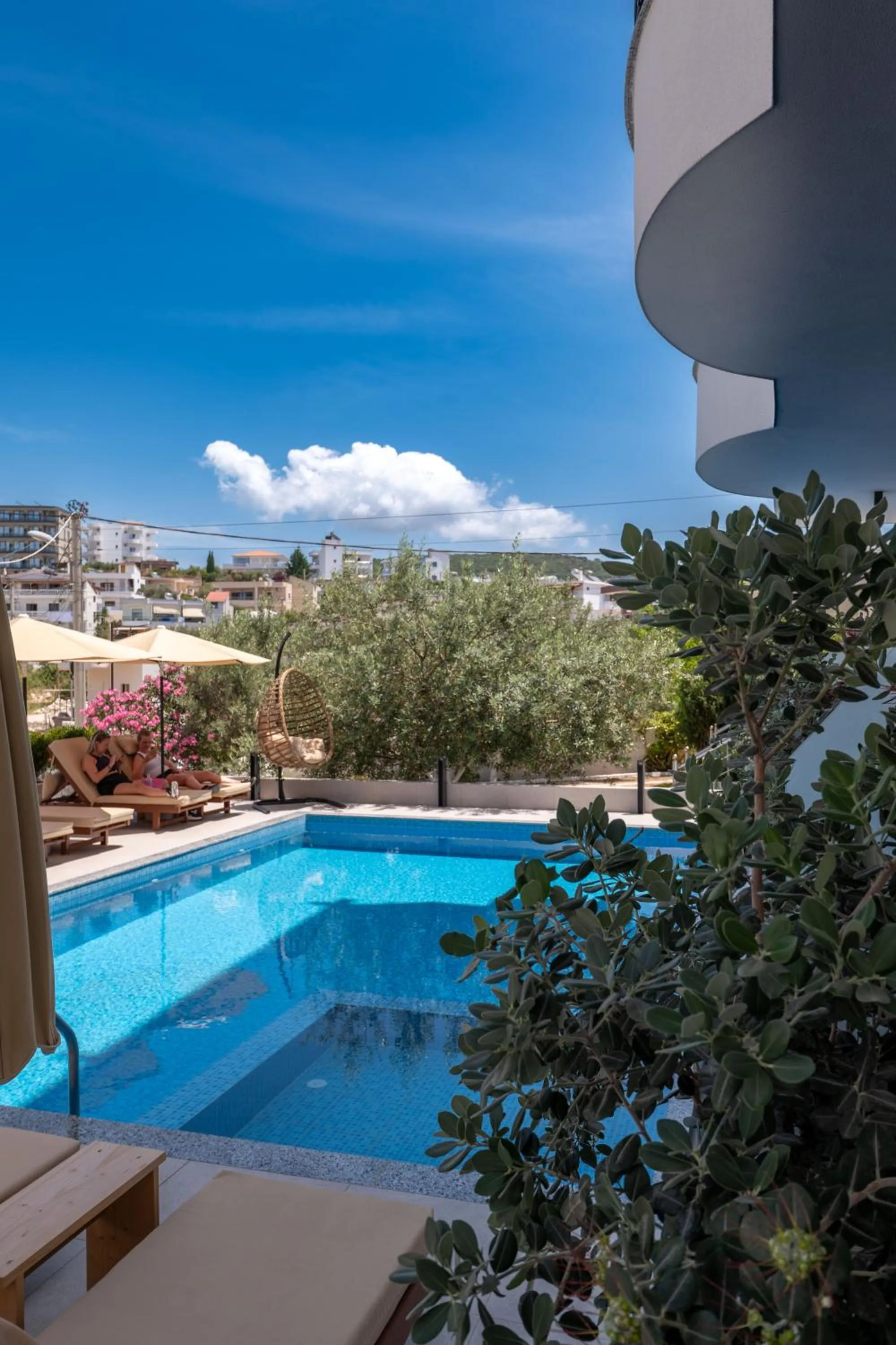 Pool view in Monel Hotel