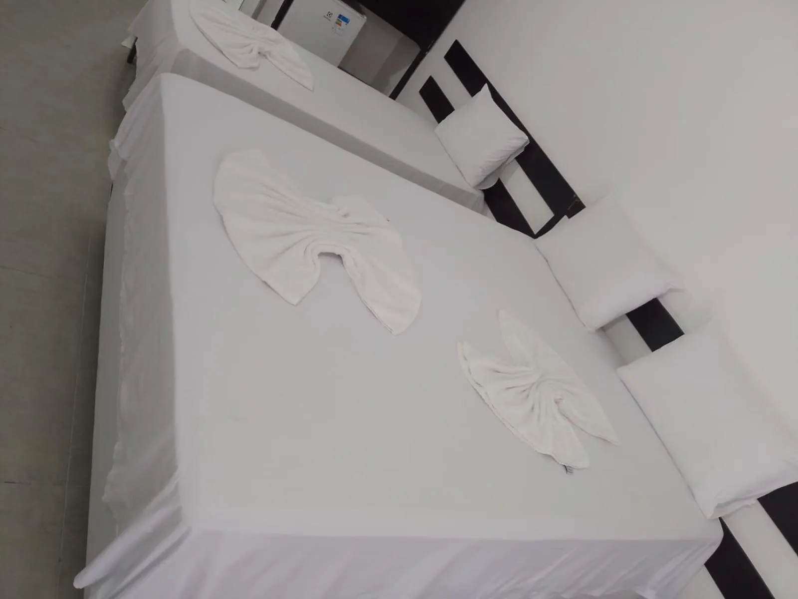 Bed in Hotel Porto Brasília