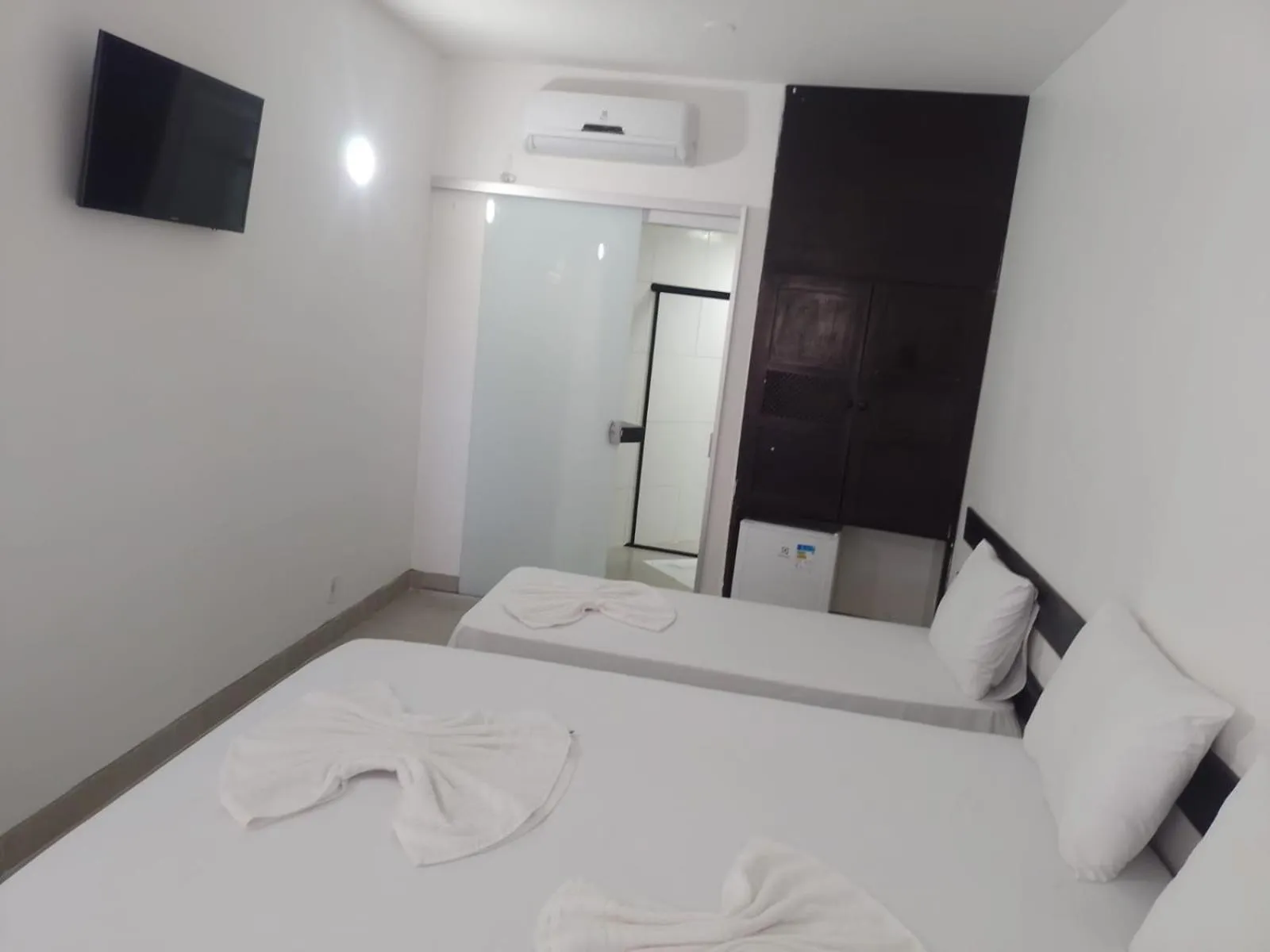 Bed in Hotel Porto Brasília