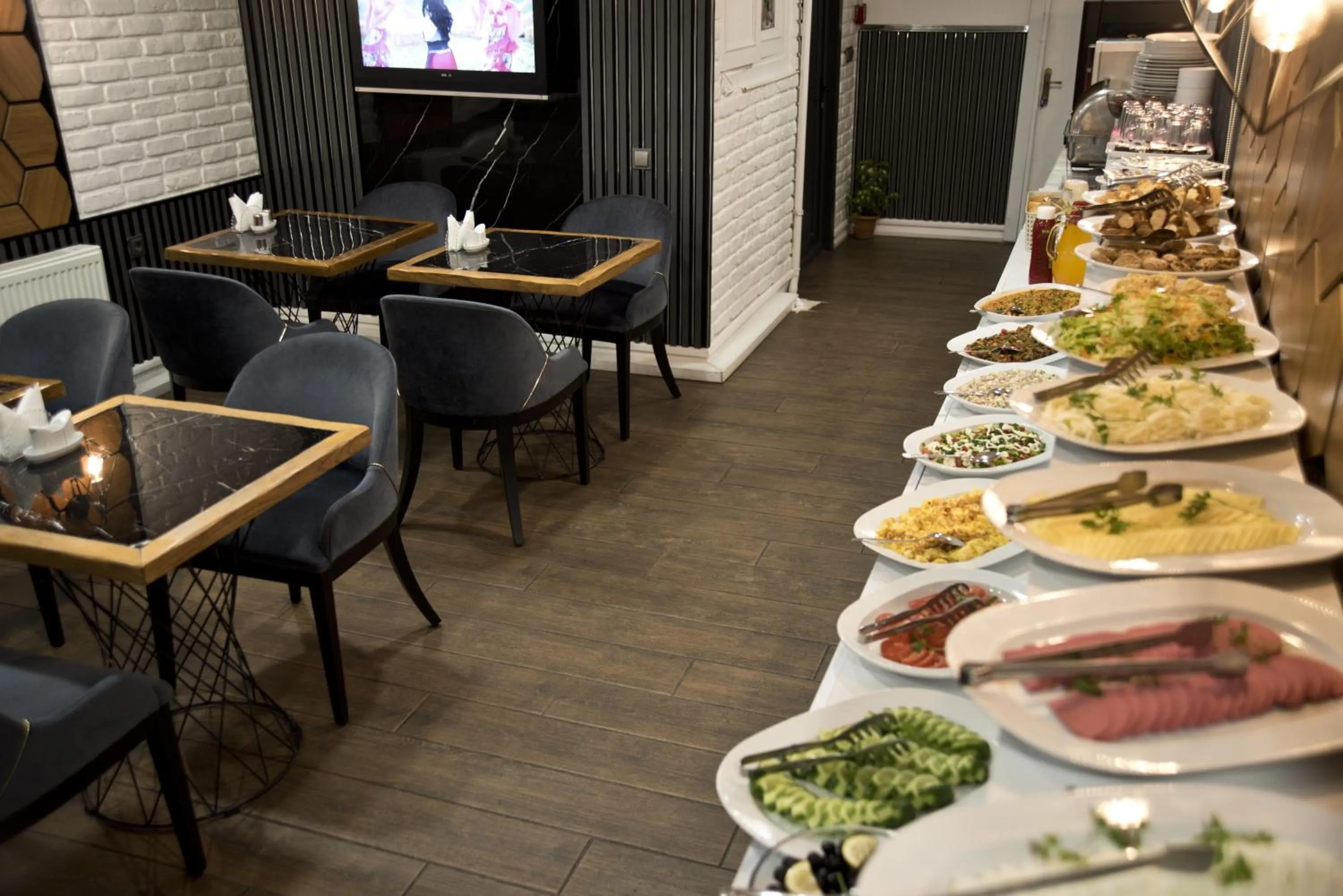 Buffet breakfast in Nova City Hotel