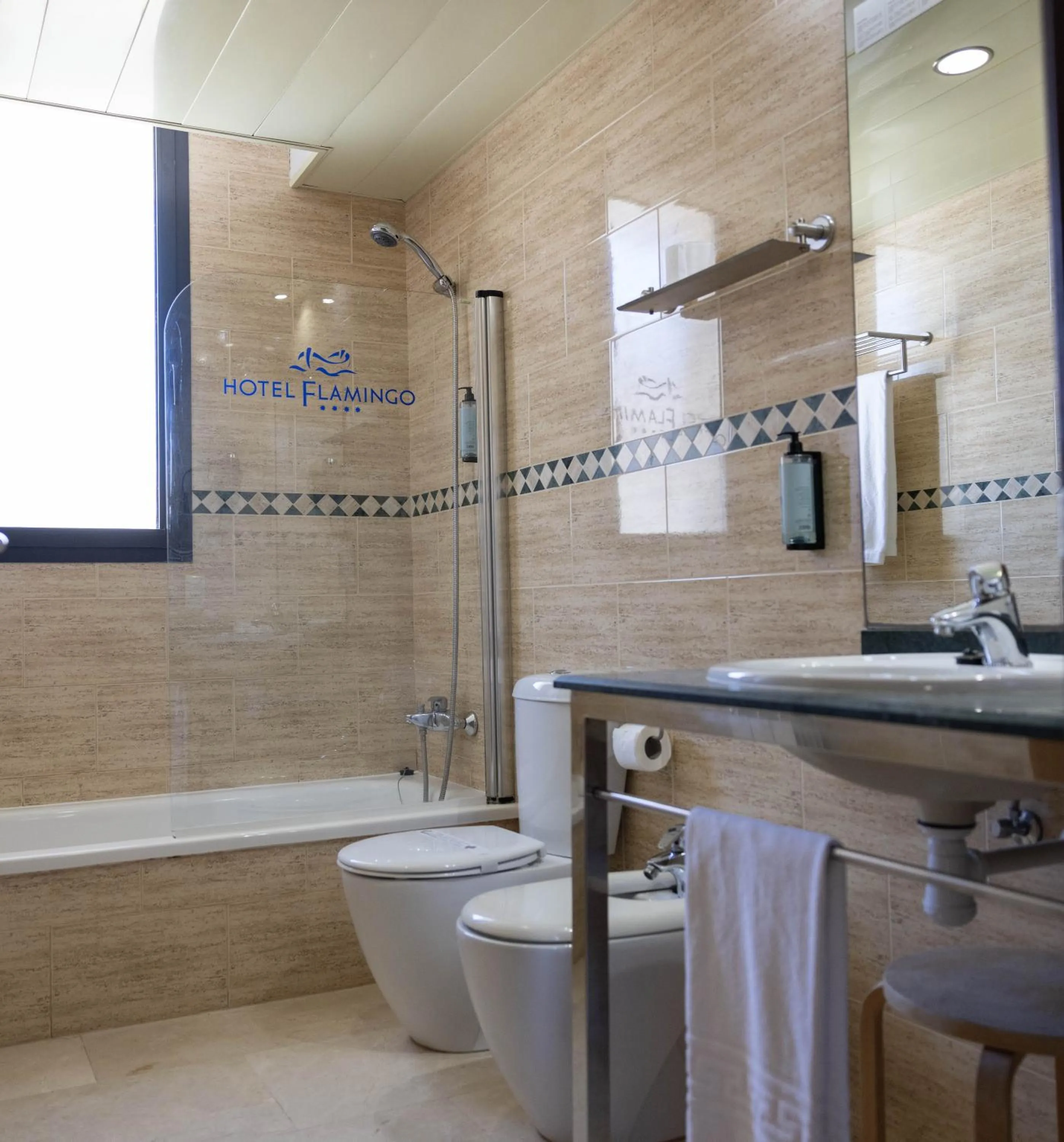 Bathroom in Hotel Flamingo