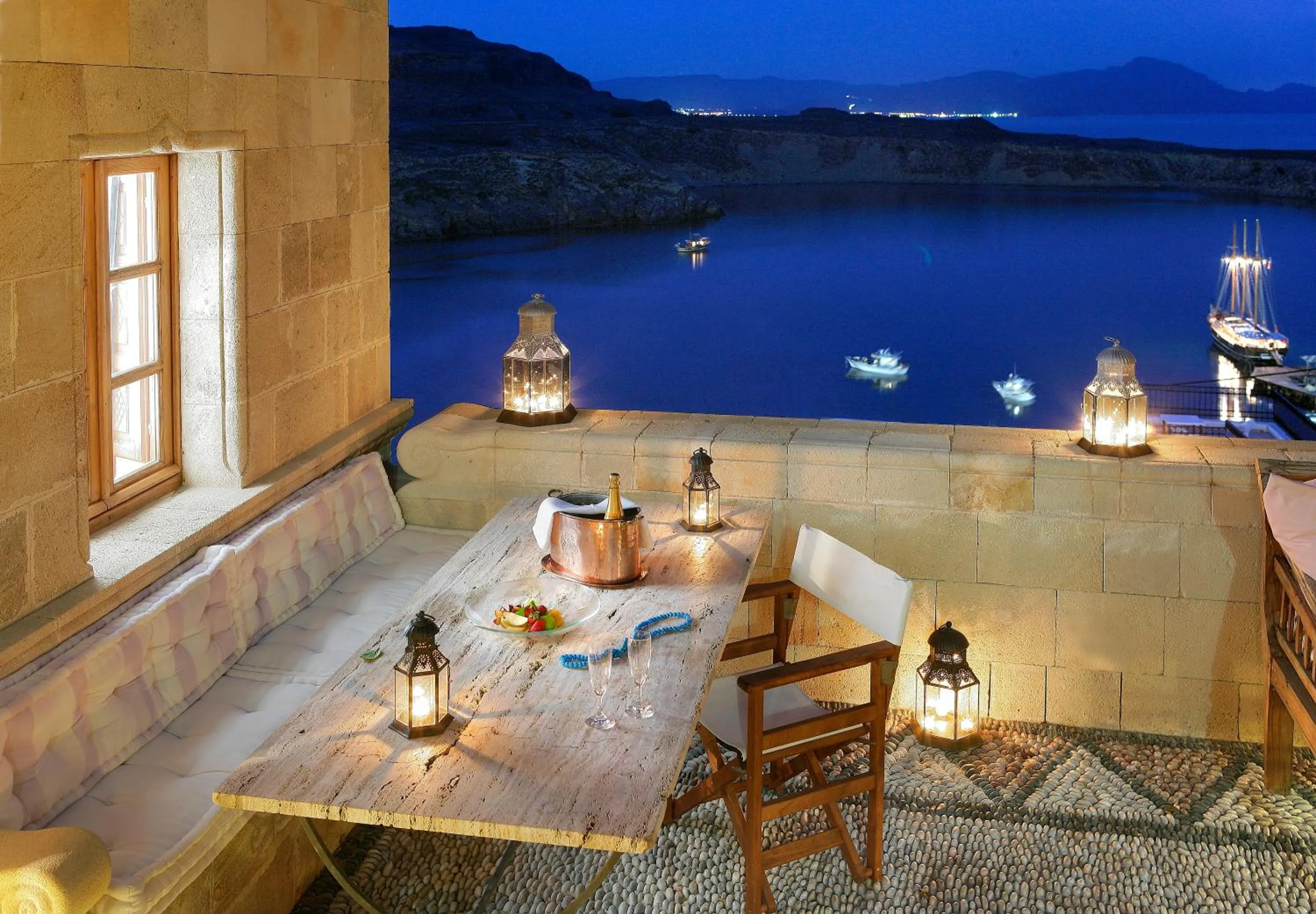 Balcony/Terrace in Melenos Art Boutique Hotel