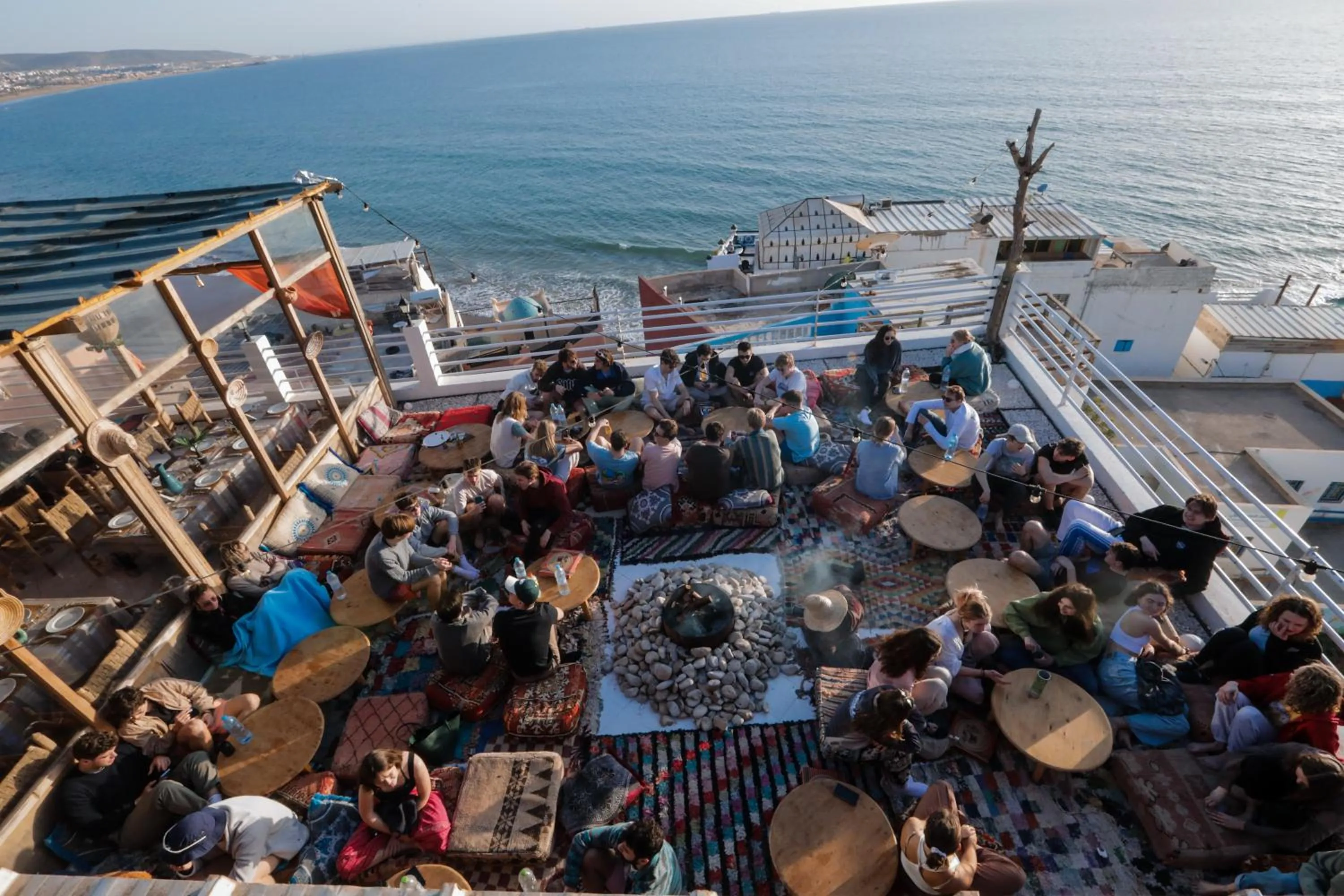 Balcony/Terrace in Locals Taghazout surfcamp
