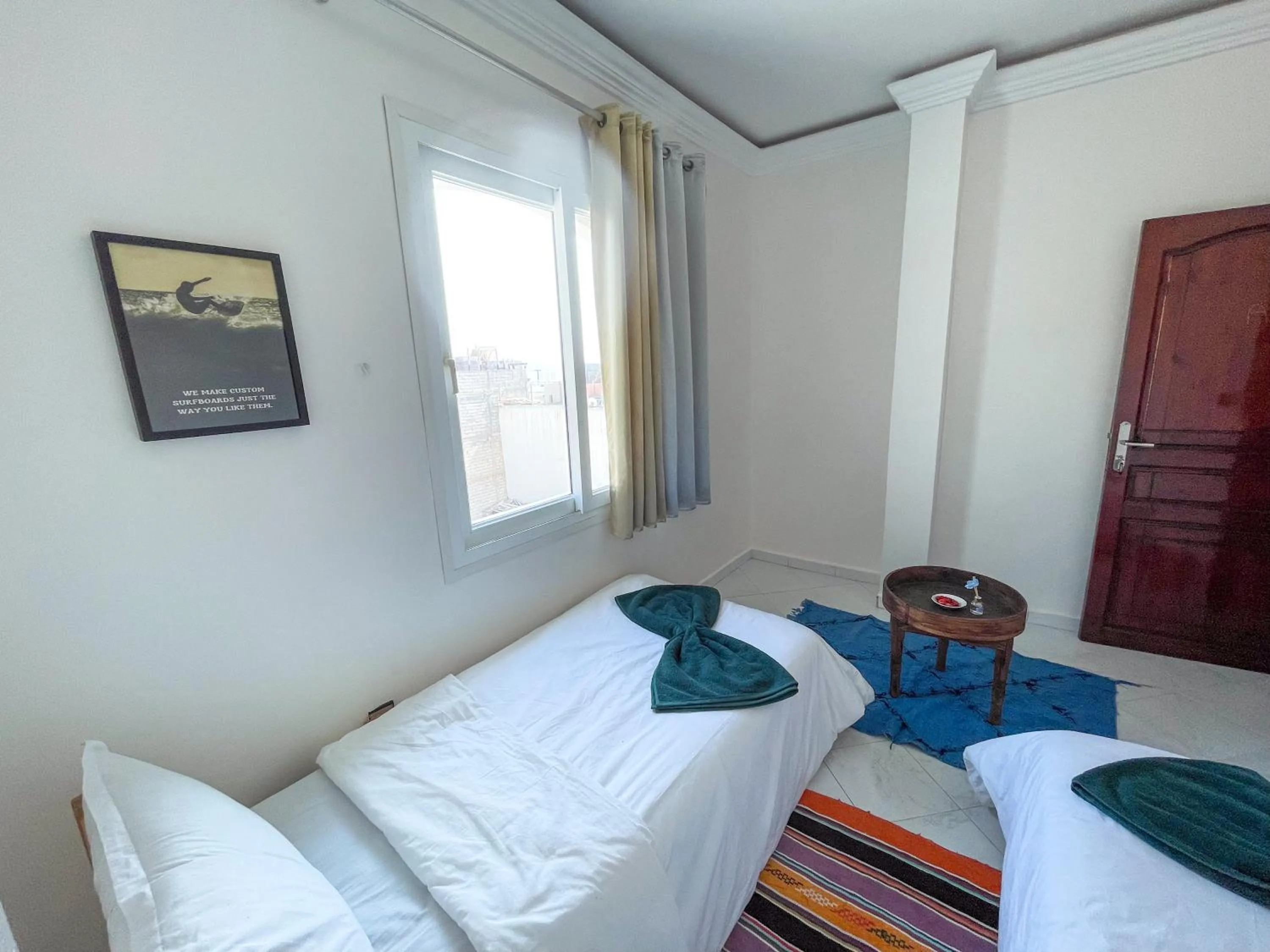 Bed in Locals Taghazout surfcamp