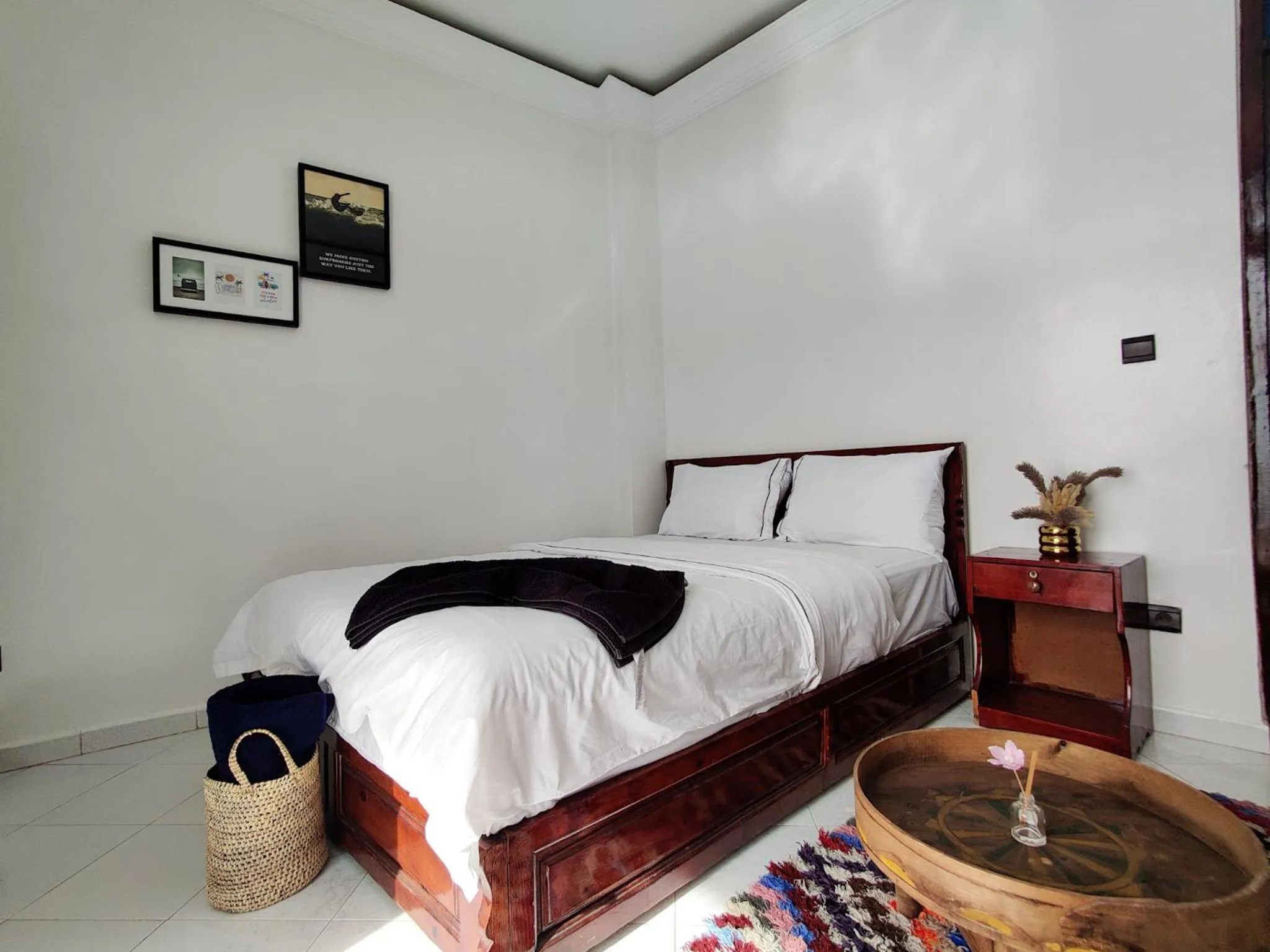 Bed in Locals Taghazout surfcamp